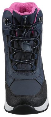 Geox J SENTIERO GIRL B AB Winterstiefel Schnürstiefel, Snowboots mit Schnellverschluss