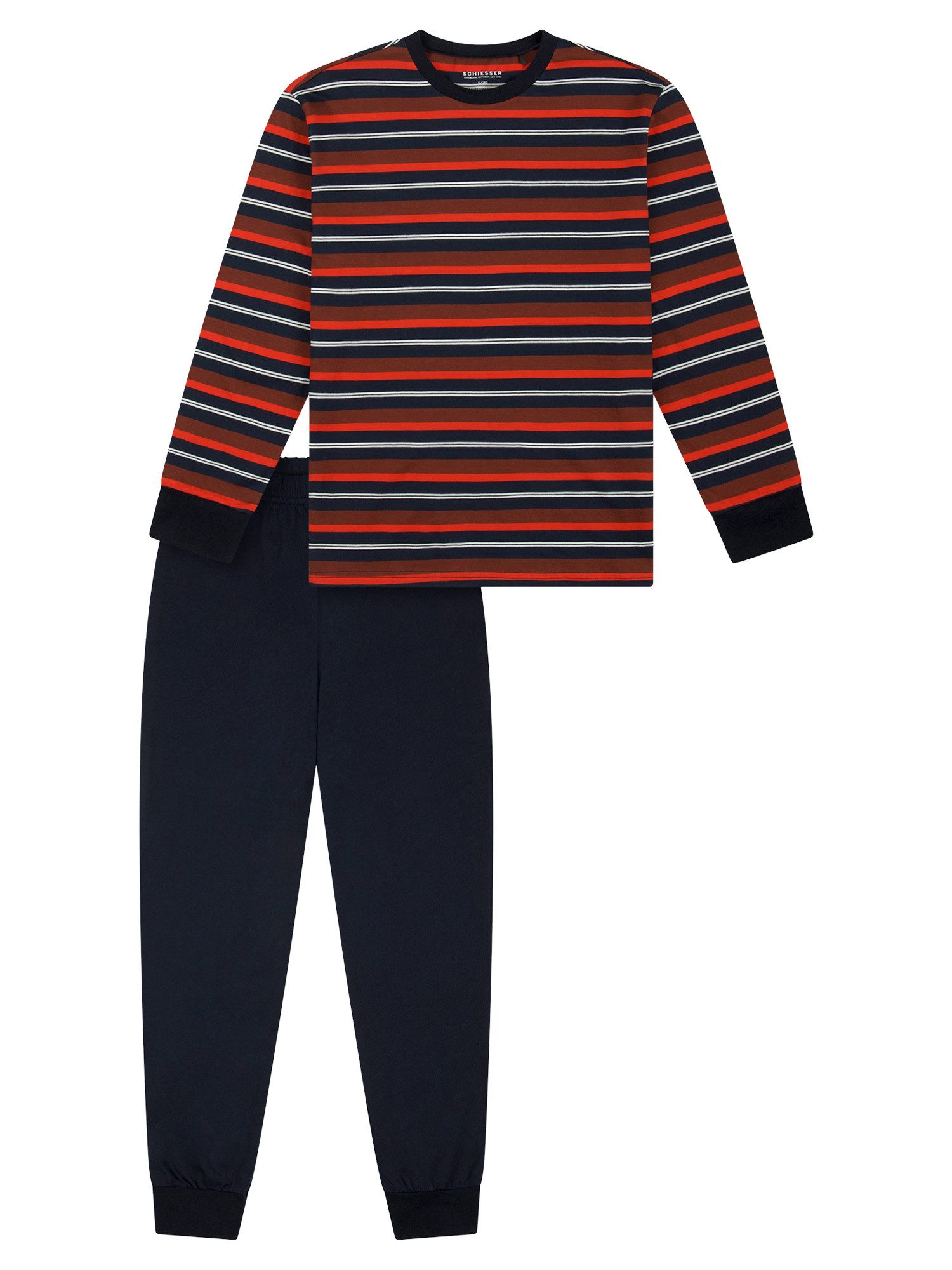 Schiesser Pyjama Nightwear 1 (2 tlg) schlafanzug schlafmode bequem