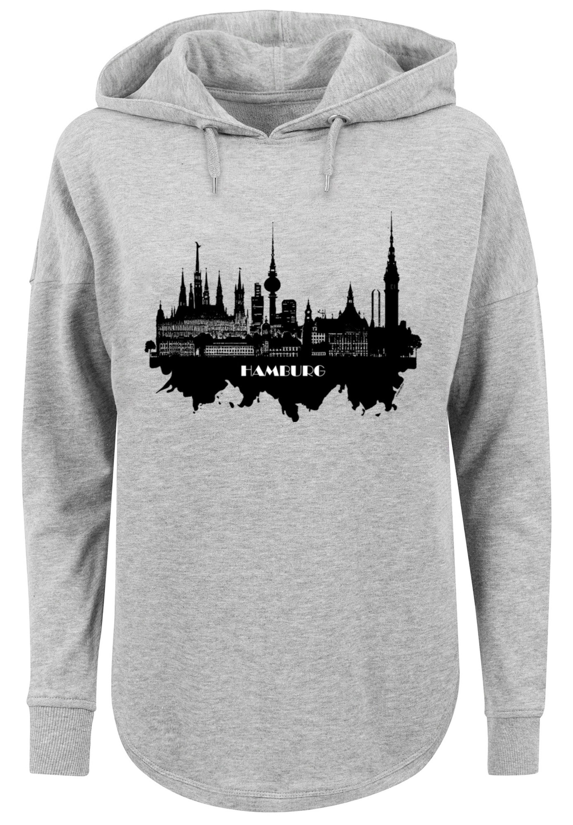 F4NT4STIC Kapuzenpullover Cities Collection - Hamburg skyline Print