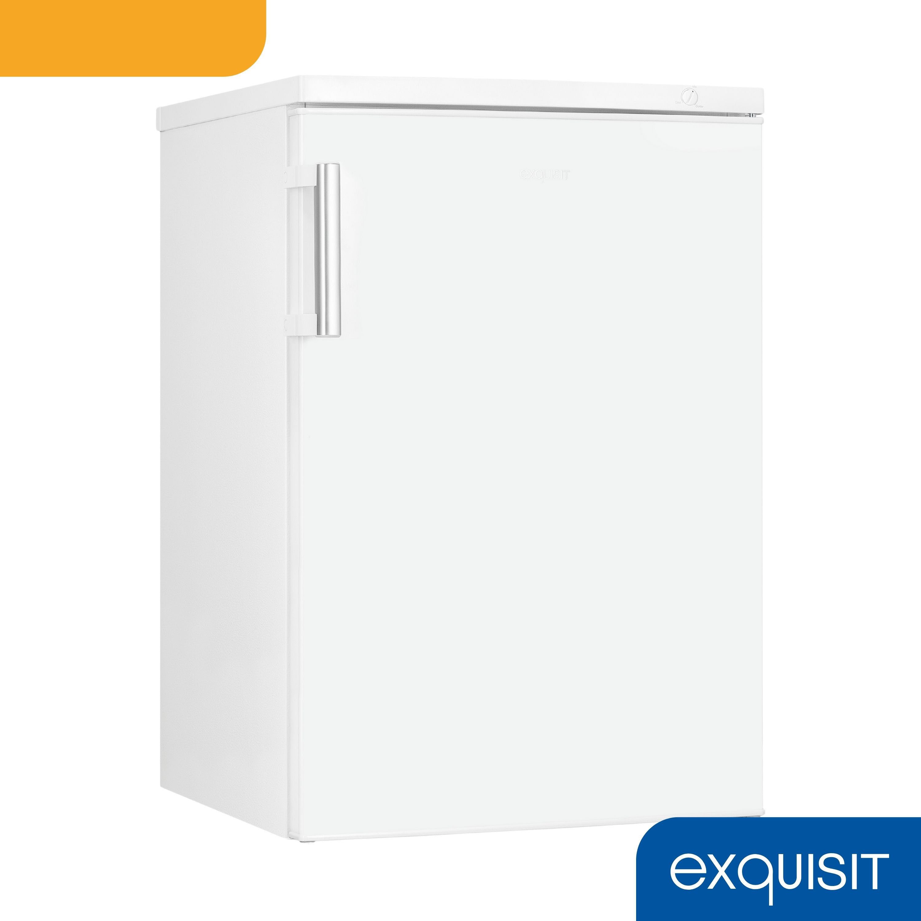 exquisit Gefrierschrank GS81-H-010C weiss, 84,5 cm hoch, 56 cm breit, Türgriff für Komfort, flexible Gefrierschubladen für mehr Ordnung – Bild 4 von 5