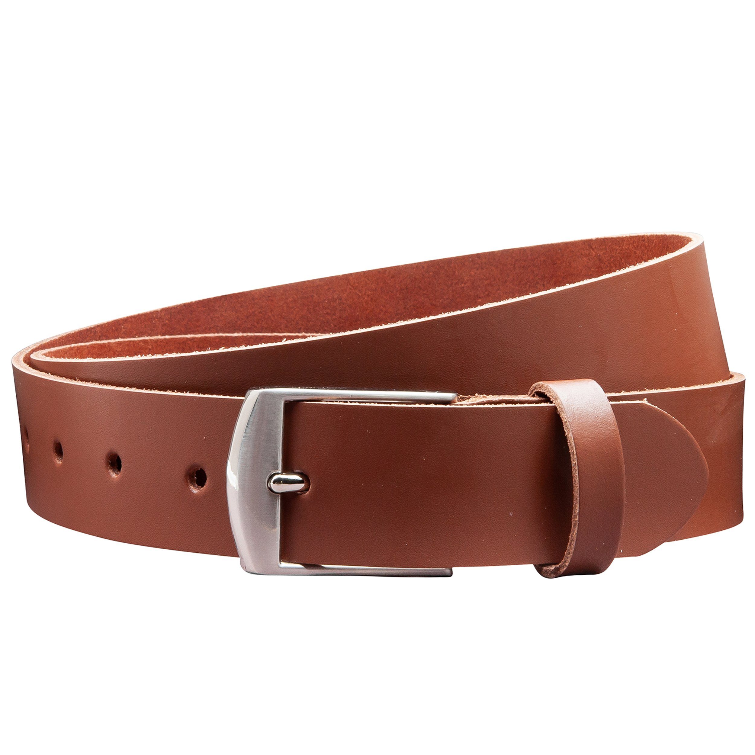 COLOGNEBELT Ledergürtel OM49-SL-Hellbraun MADE IN GERMANY, günstig online kaufen