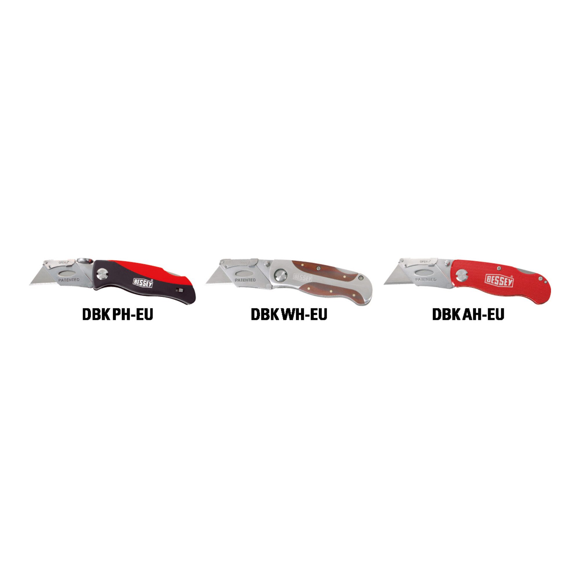 Bessey Elektriker-Klappmesser Bessey Klingen-Klappmesser mit Kunststoffgriff DBKPH-EU