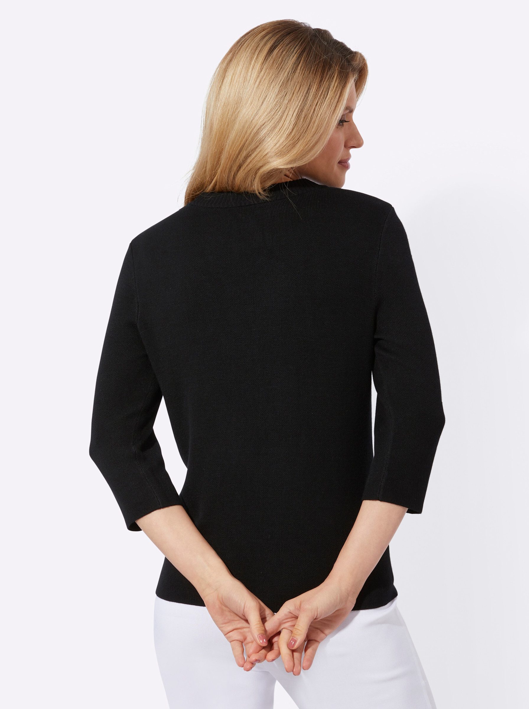Sieh an! Strickpullover 3/4 Arm-Pullover günstig online kaufen