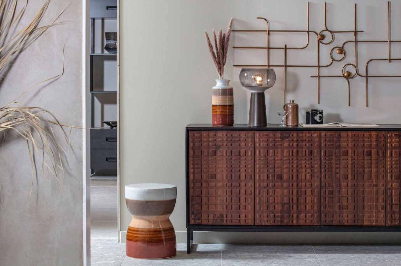 BePureHome Hängedekoration Wanddekoration Designobjekt Symphony Metall Gold 140/70