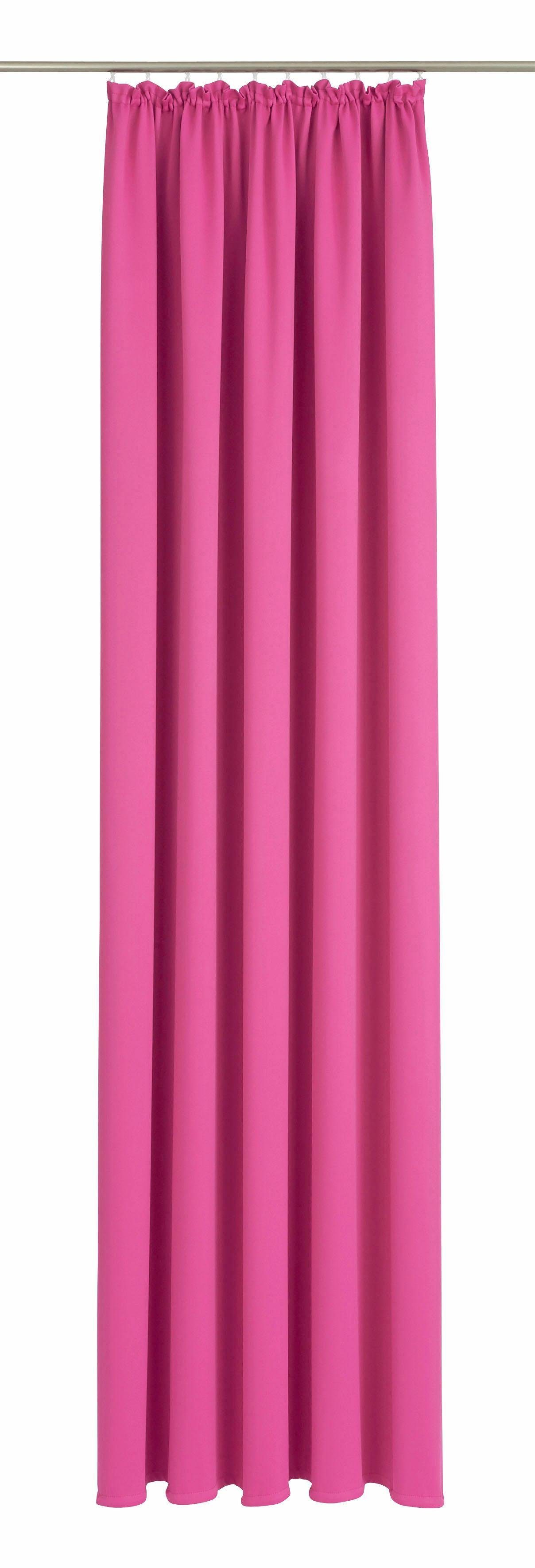 Vorhang Dim out, Wirth, Kräuselband (1 St), verdunkelnd pink