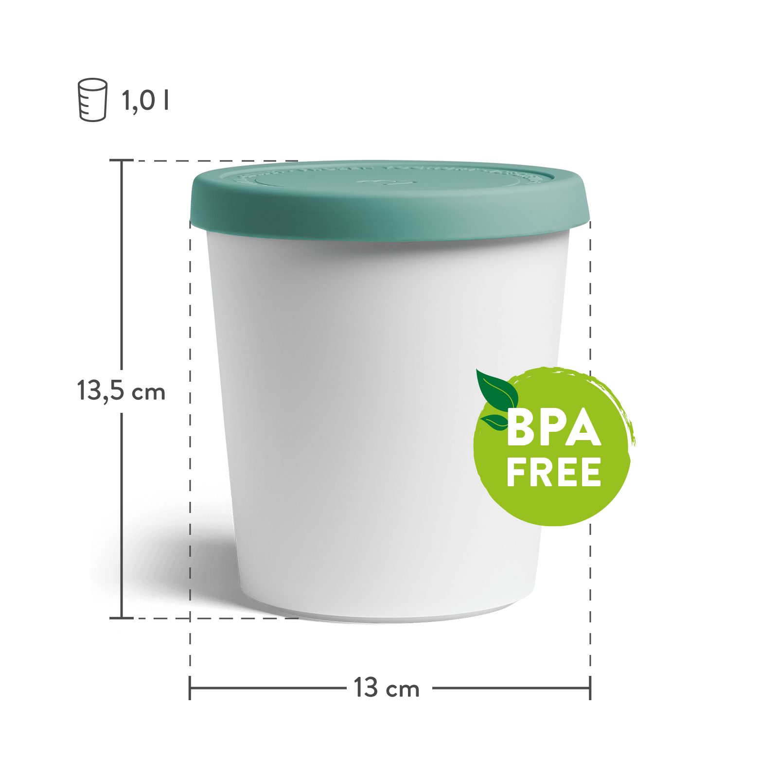 2er-Set mint (2-tlg) Thermobehälter Springlane Eisbehälter,