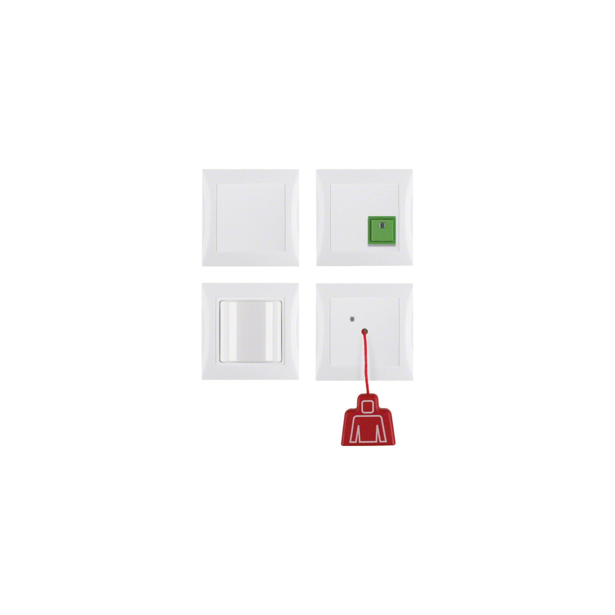 Berker Berker Notruf-Set kompl. pws/gl S.1/B.3/B.7 Glas 52008989 Installationskabel