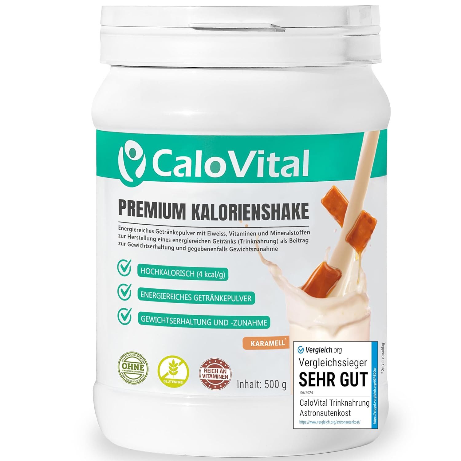 CaloVital Zunehmen hochkalorische Trinknahrung Gewichtszunahme CaloVital 500g Pulver, 1 St.