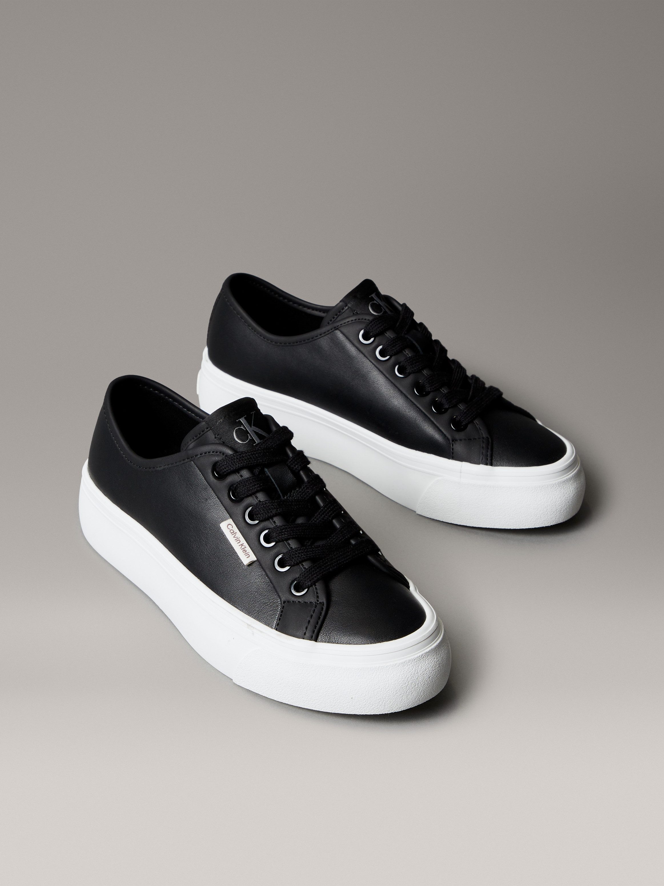Calvin Klein Jeans VULC FLATF LACE UP LTH CK Plateausneaker Schnürschuh, Ha günstig online kaufen
