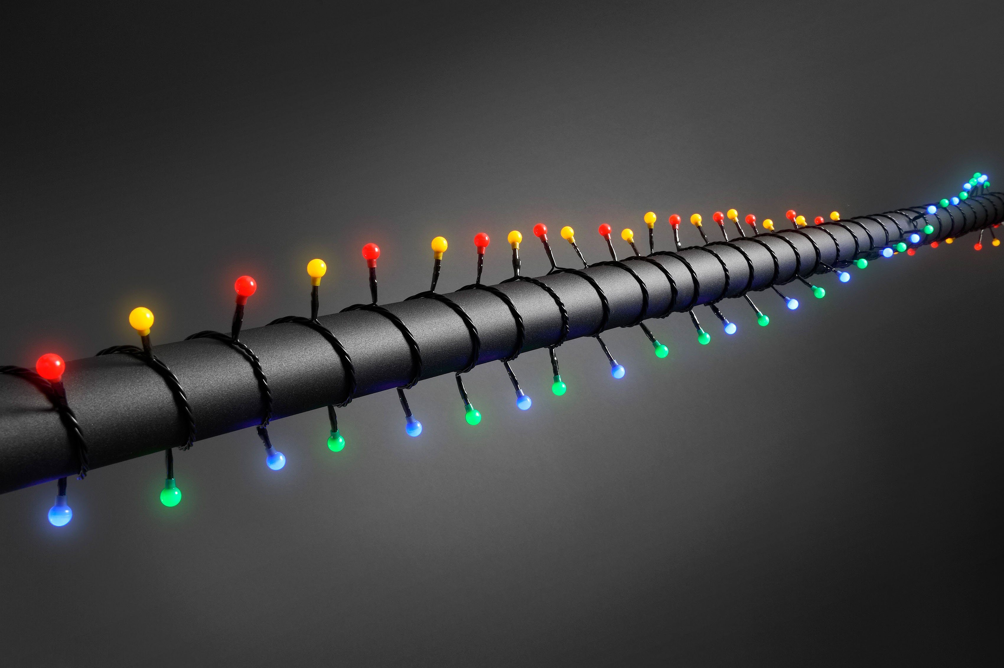 runde KONSTSMIDE LED LED-Lichterkette, 80-flammig, Dioden, Dioden 80 Globelichterkette, bunte