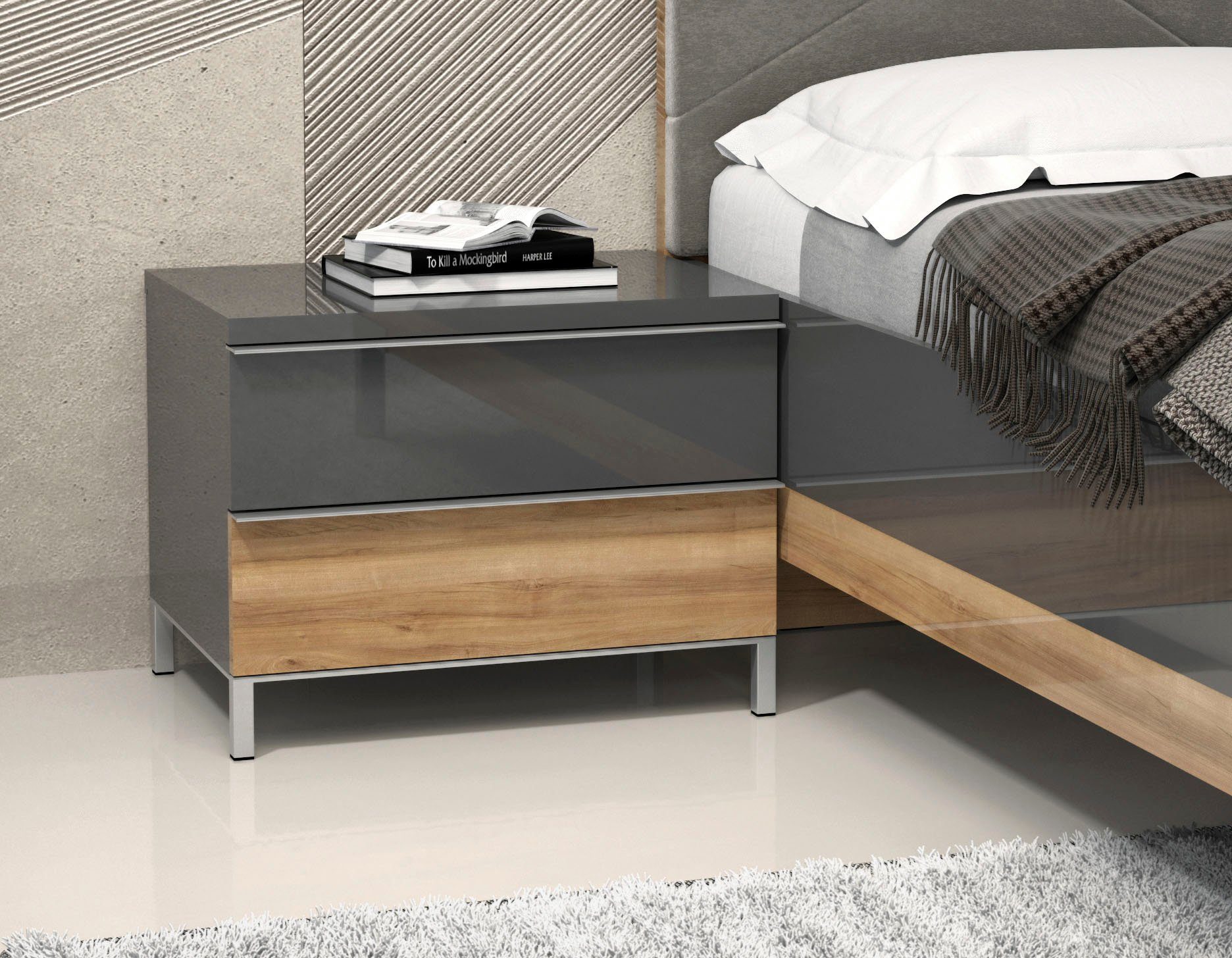 Places of Style Nachtkonsole Onyx, Nachttisch günstig online kaufen
