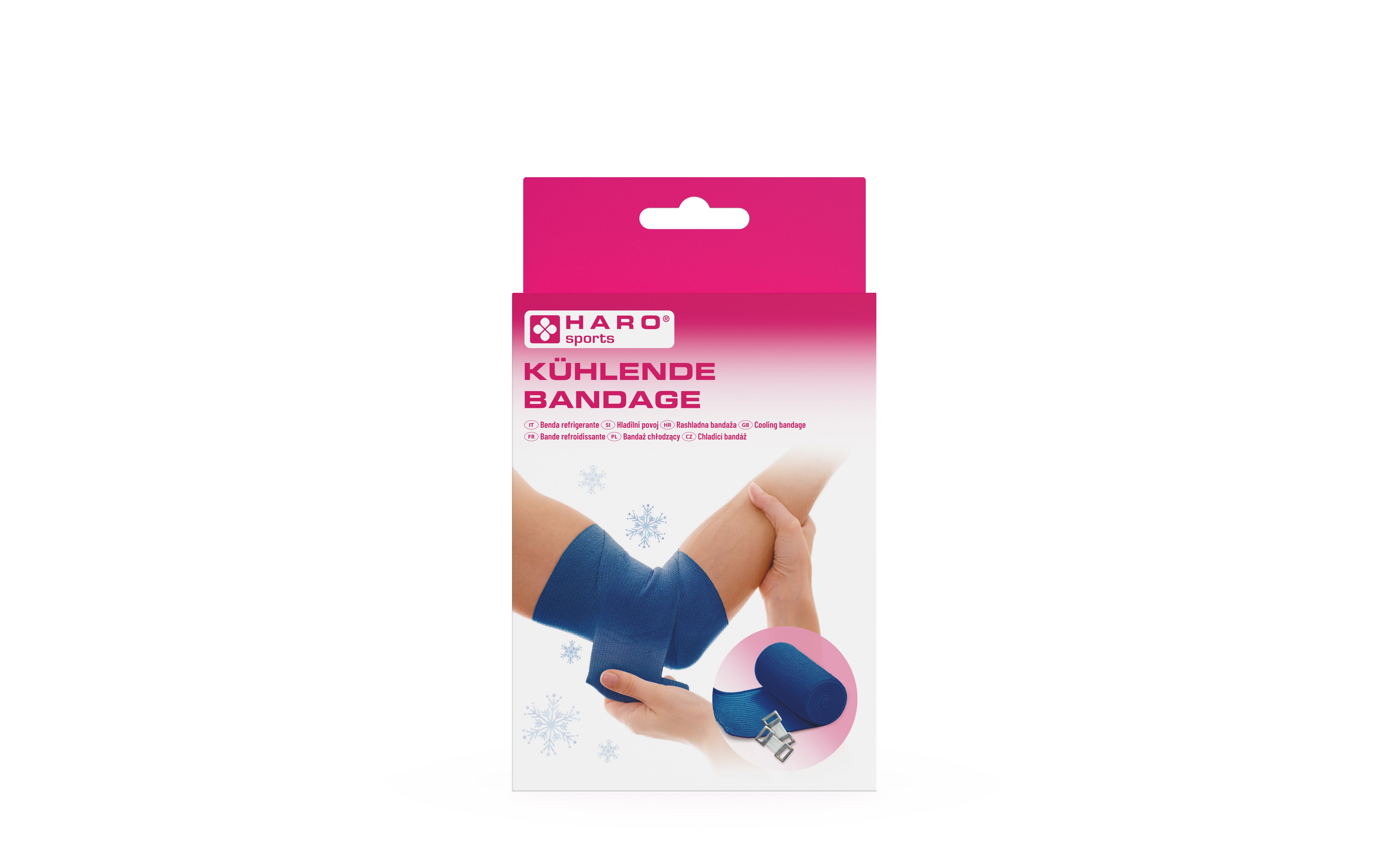 HARO-MC Bandage Kühlende Bandage 10 cm x 2,7 m, blau (1-tlg), kühlend