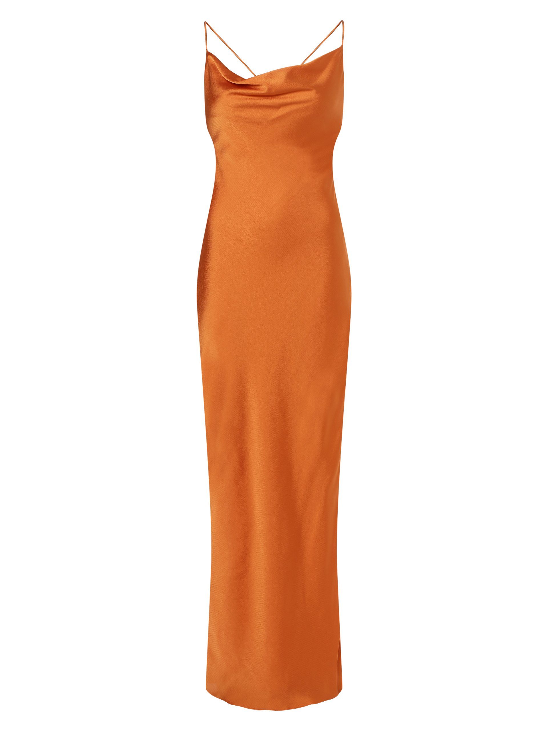 orange Unique Abendkleid