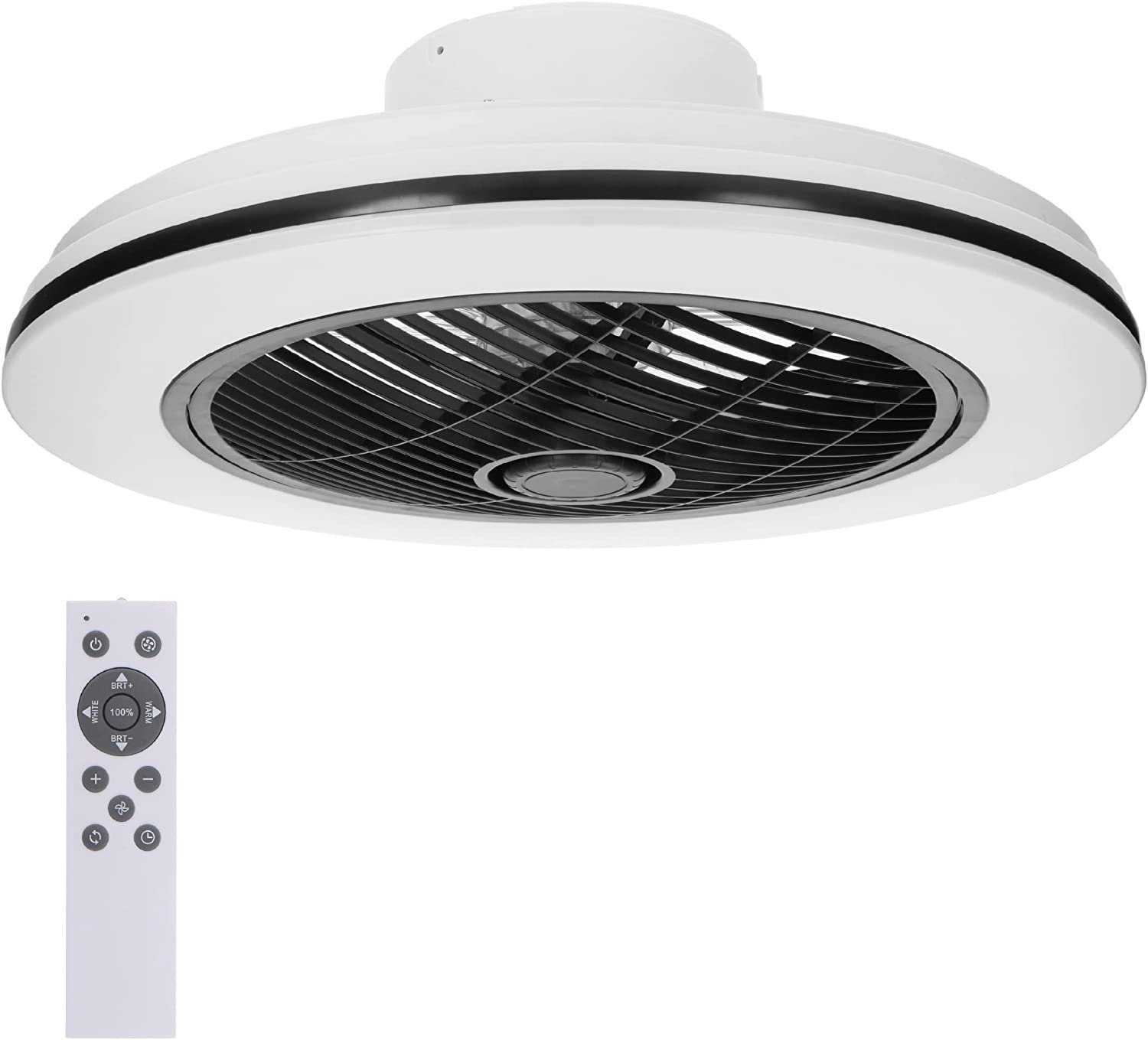 proventa LED Deckenleuchte Ventilator mit 360° Airflow, Fernbedienung