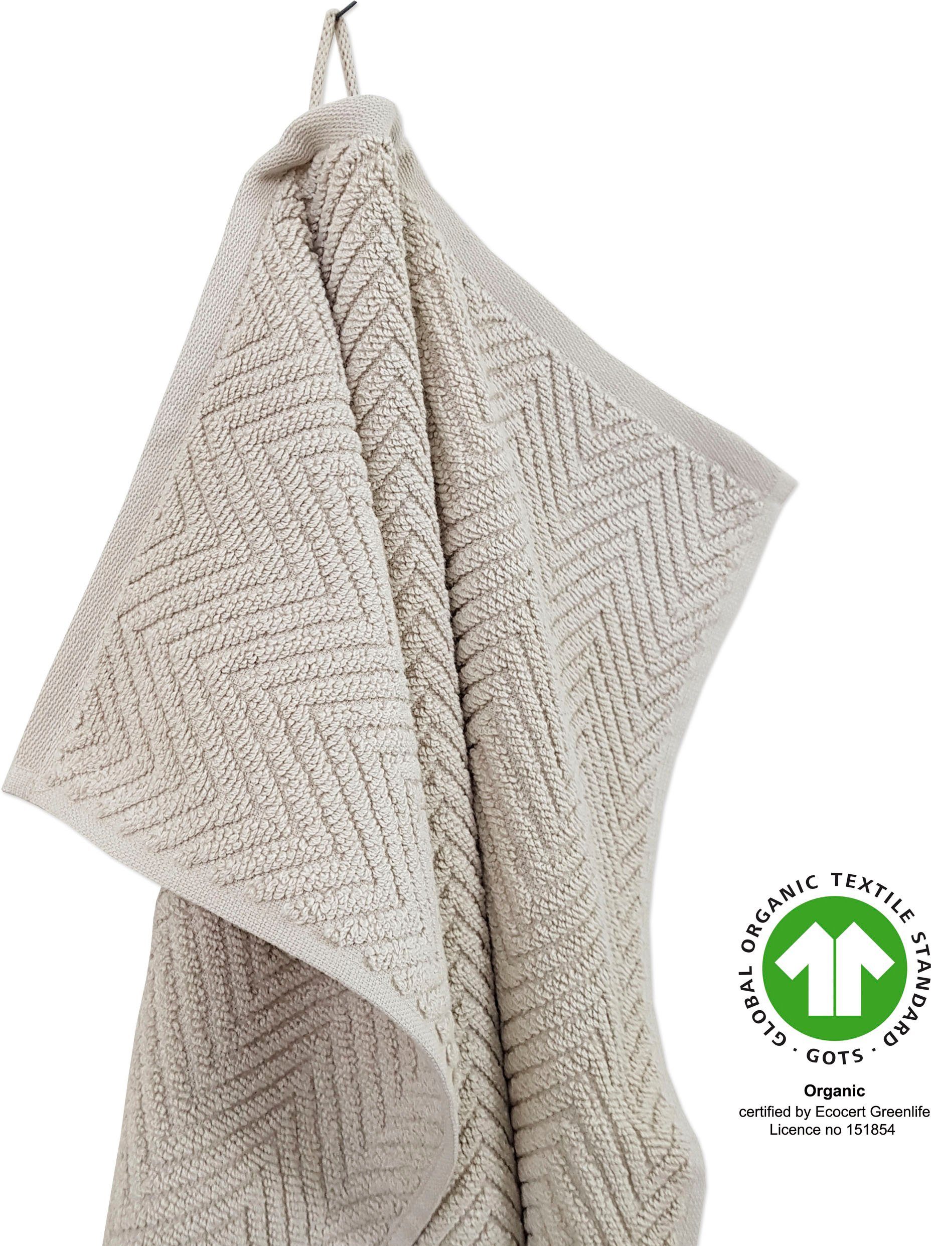 framsohn frottier Badetücher Ocean Bio Duschtücher, Frottier (2-St), hergestellt in Österreich, mit Kordel, gedrehter Bauschzwirn