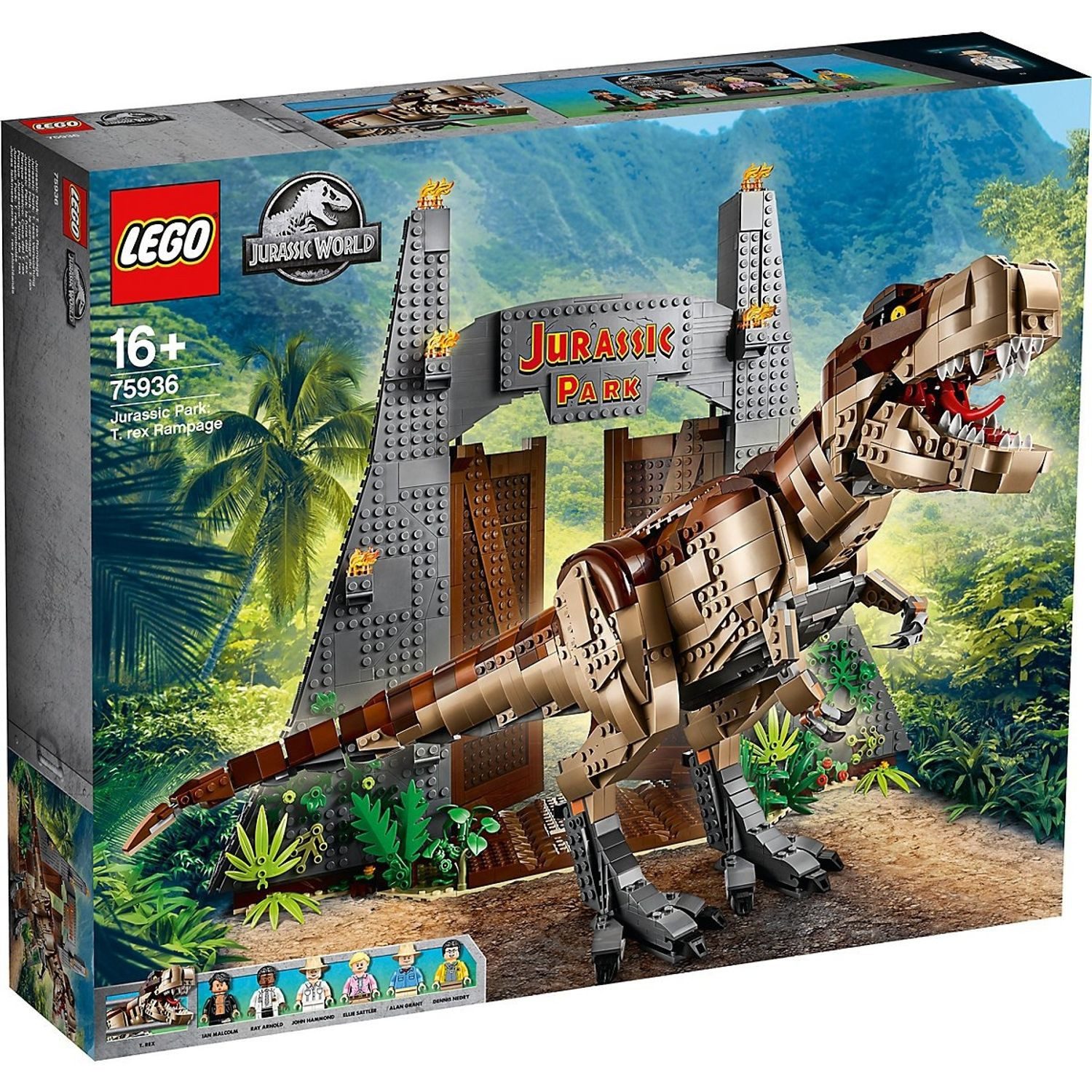 LEGO® Jurassic World Jurassic Park: T. Rex Verwüstung Konstruktionsspielsteine, (Jurassic Park: T. Rex Verwüstung, Klemmbausteine), Made in Europe