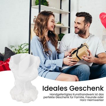 Daisred Silikonform Silikon Harzform Teelichthalter Teufelskralle für DIY Kerzenständer
