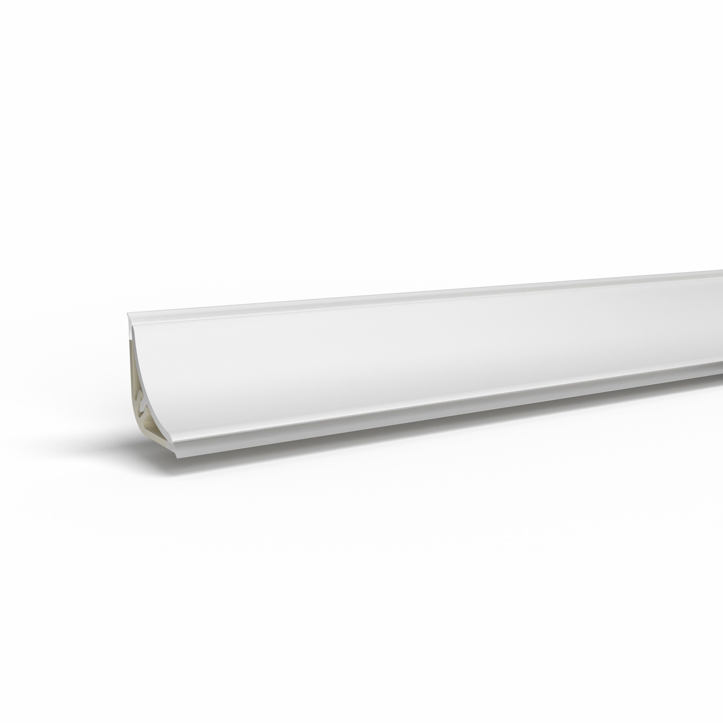 Quest Abschlussleiste für Arbeitsplatten 13,4 x 13,4 mm, 300 cm, zweiteilig, Schrauben/Nägel, Montagekleber oder doppelseitiges Klebeband, PVC 13,4 x 13,4 mm, 1-St., zweiteilig, wasserfest, UV-beständig, 300 cm