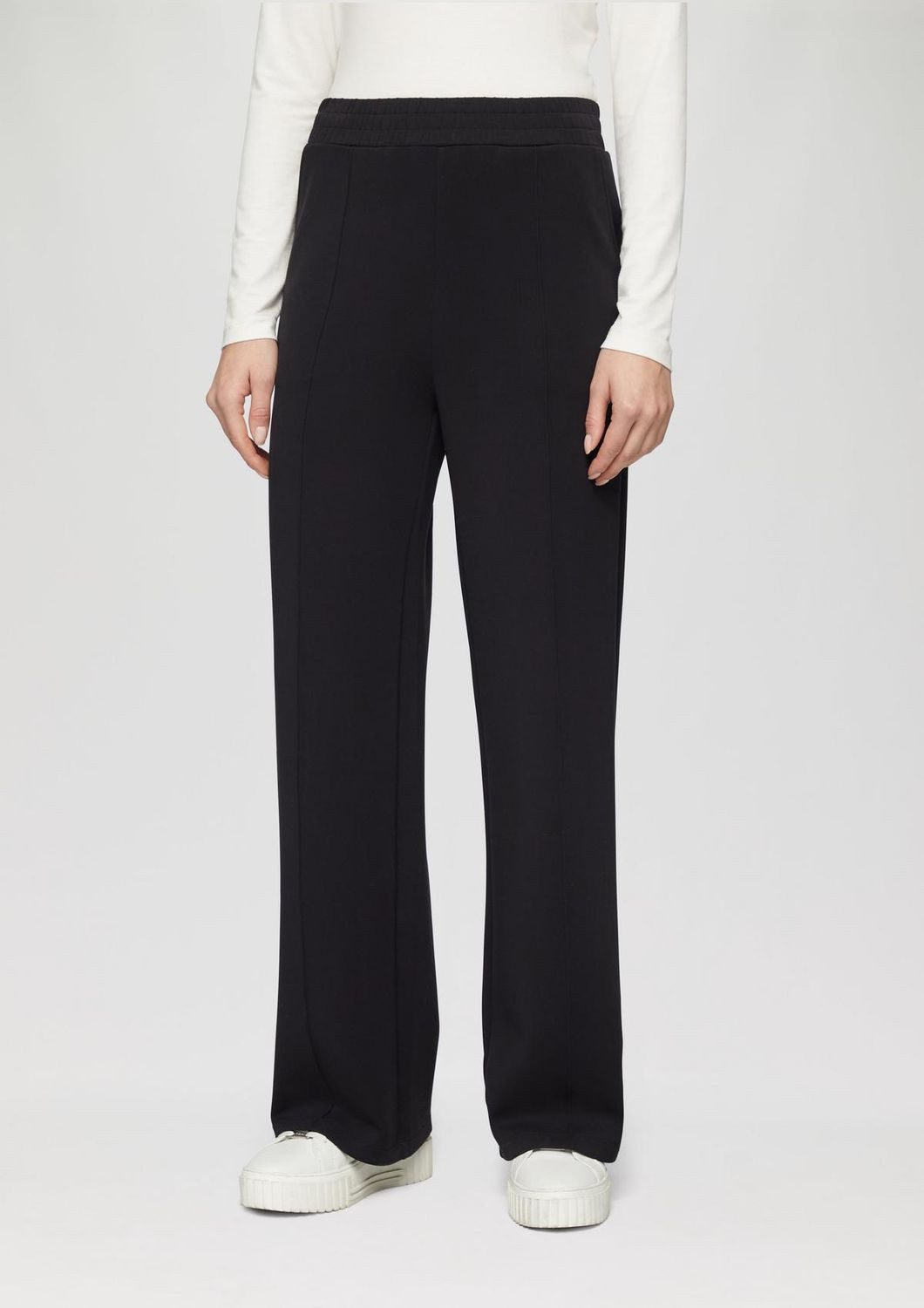 s.Oliver Jogginghose Scubahose (1-tlg) Stoffhose, Wide Leg, Mid Rise, Modal günstig online kaufen