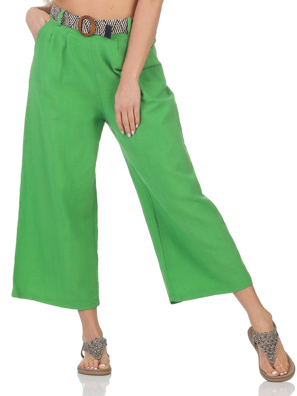 OriginalYou Leinenhose Damen Leinenhose 7/8 Länge günstig online kaufen