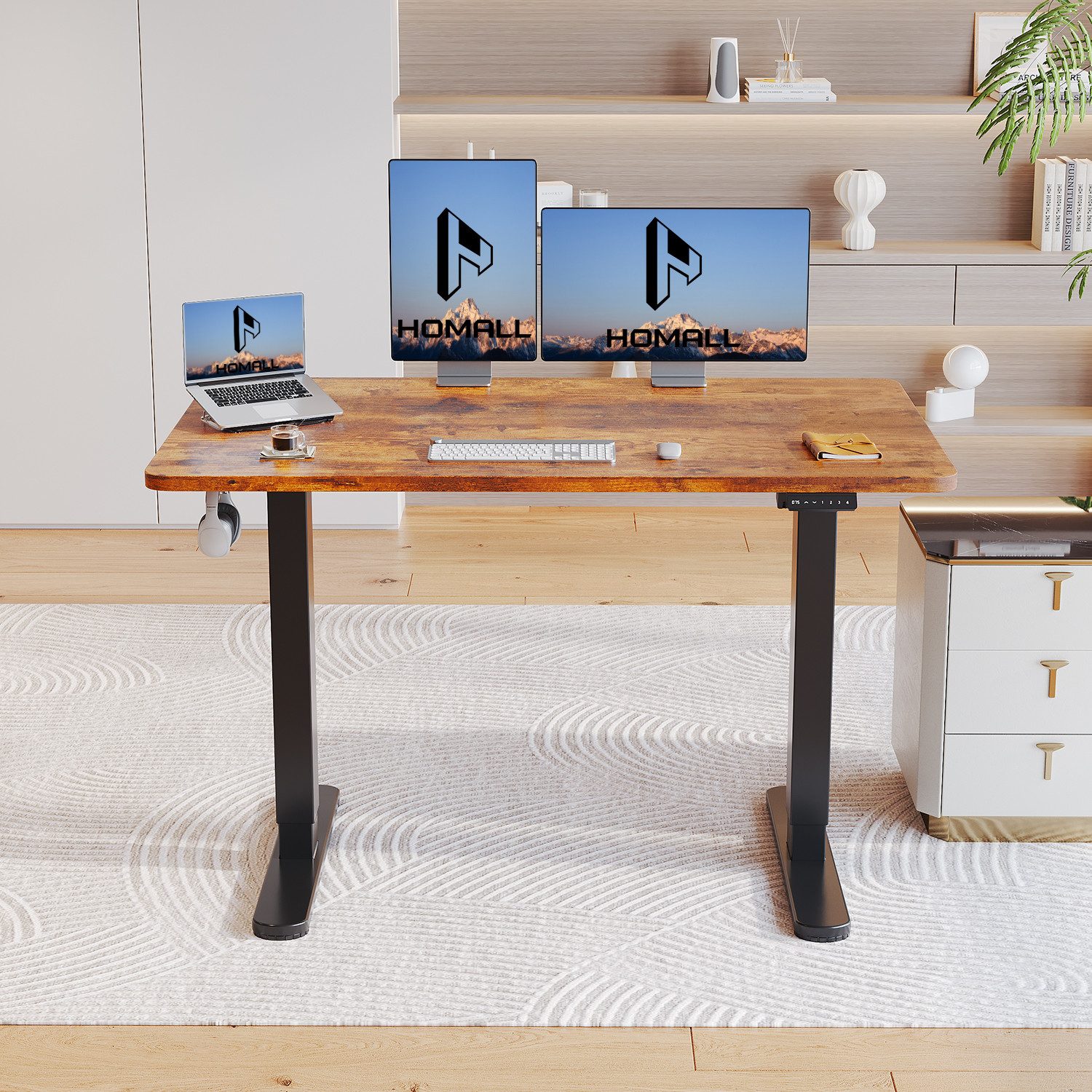 HOMALL Schreibtisch Höhenverstellbarer elektrischer Schreibtisch mit günstig online kaufen