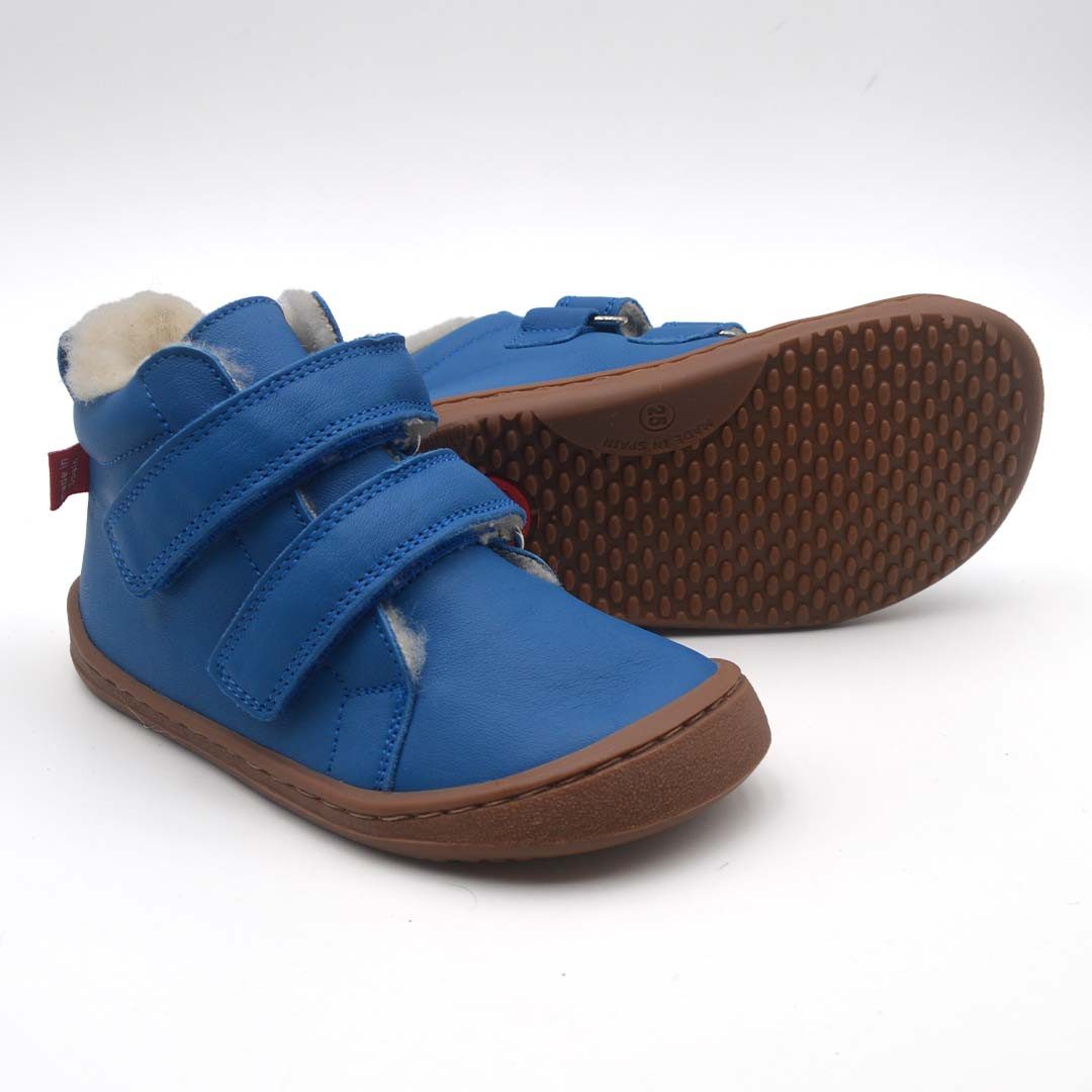 POLOLO Barfuß Winterstiefel für Kinder, bequemer Winterstiefel gefüttert mit Bio Wolle