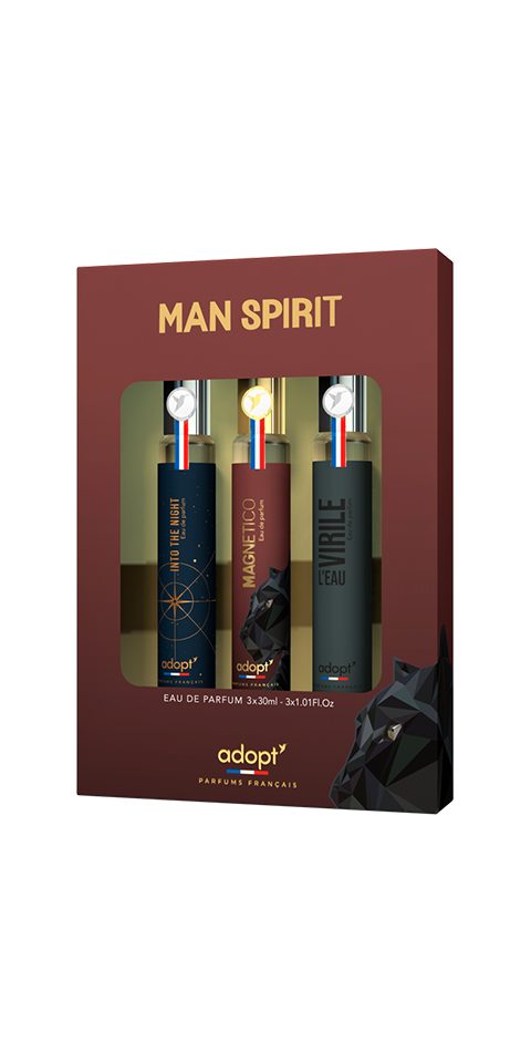 adopt Eau de Parfum adopt MAN SPIRIT 3 er Set, 3 x 30 ml Eau de Parfums für Herren