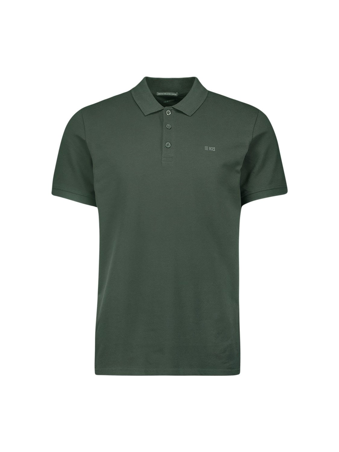 NO EXCESS Poloshirt - kurzarm Poloshirt - Basic Polo - T-Shirt einfarbig - Solid Stretch