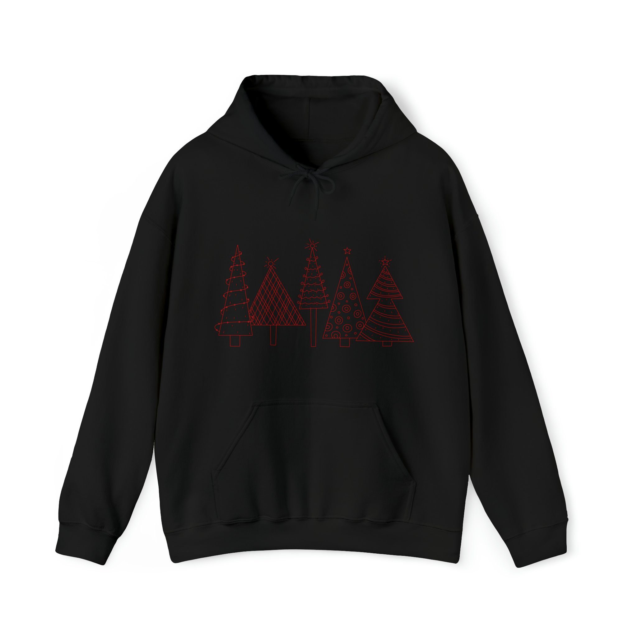 Quality Elegance Weihnachtssweatshirt Christmas Tree Hoodie, Festive Holidays Minimalist Sweatshirt