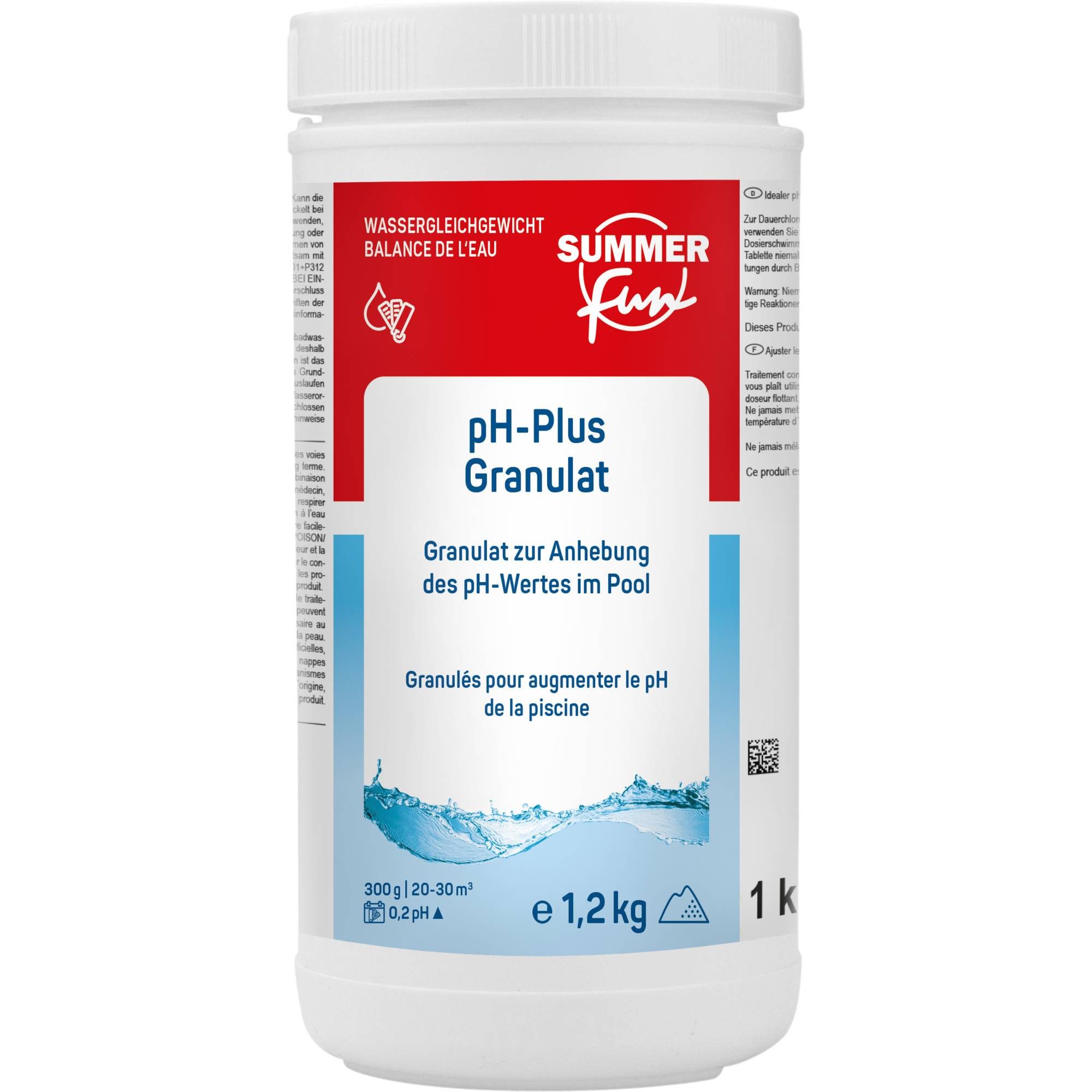SUMMER FUN Poolpflege Summer Fun pH-Plus Granulat - 1,2 kg