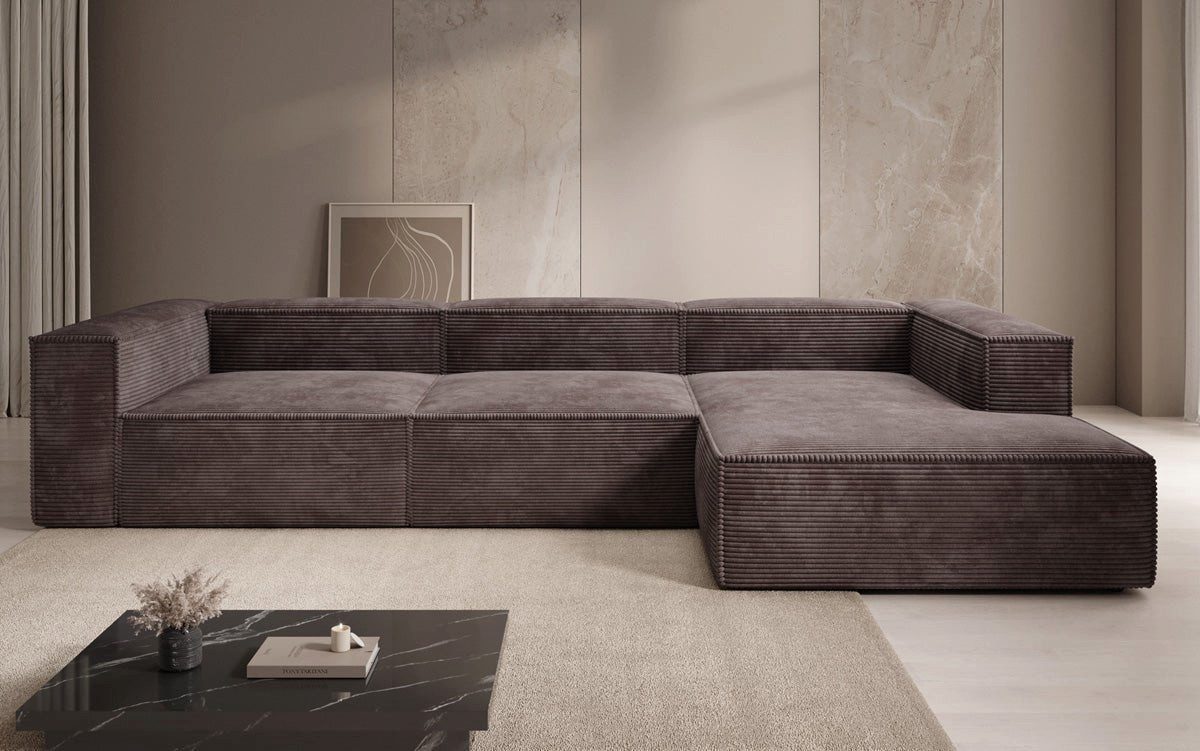 Luxusbetten24 Sofa Designer Sofa Lesley L, in Cord-Bezug günstig online kaufen