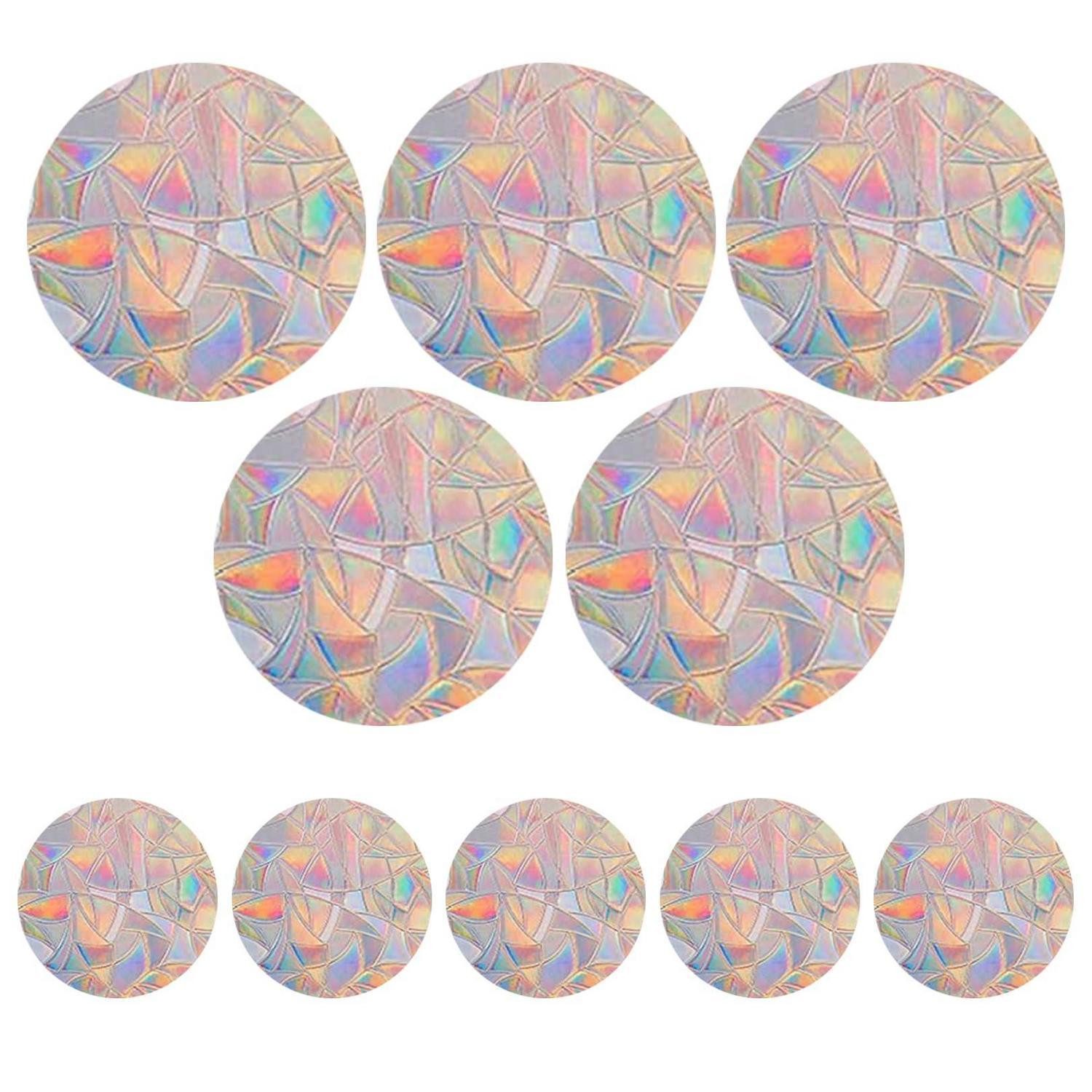 LuxusKollektion Fensterbild Fensteraufkleber Vogelschutz Regenbogen-Effekt 10 Stück
