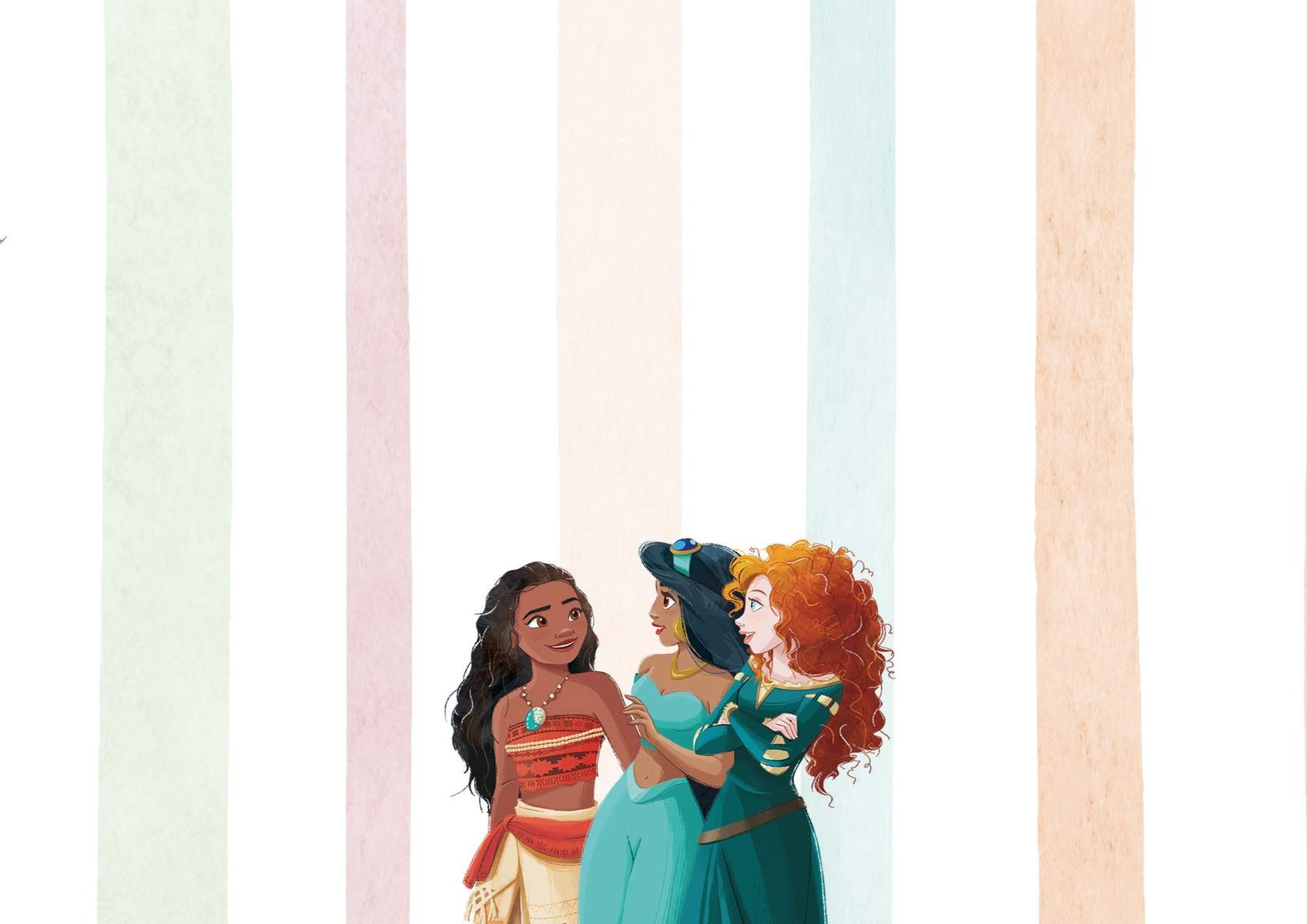 Komar Vliestapete Disney Princesses Charmix, glatt, bedruckt, (1 St), Rolle mit 212 x 250 cm