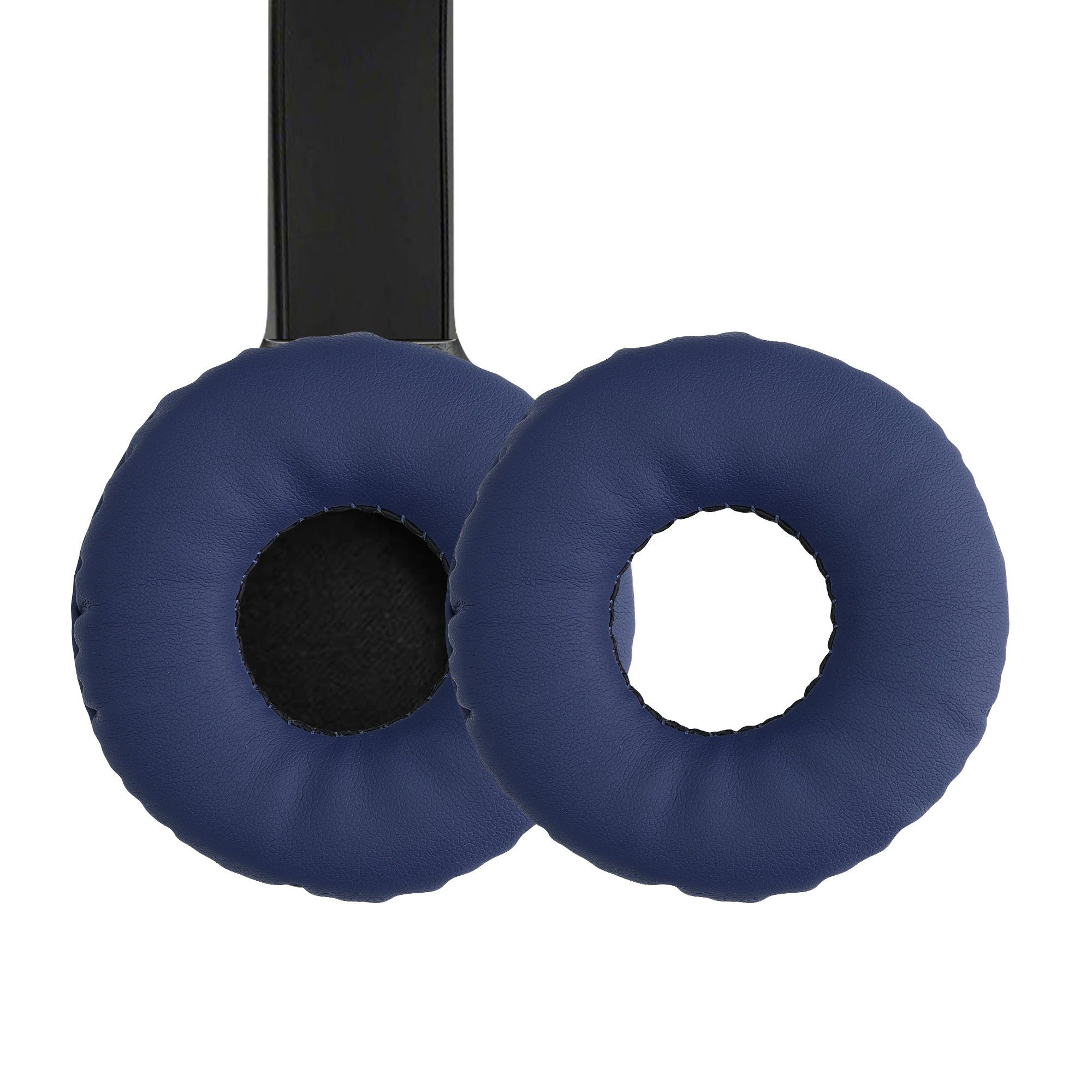 kwmobile 2x Ohr Polster für Sony WH-CH510 Ohrpolster (Ohrpolster Kopfhörer - Kunstleder Polster für Over Ear Headphones) Blau