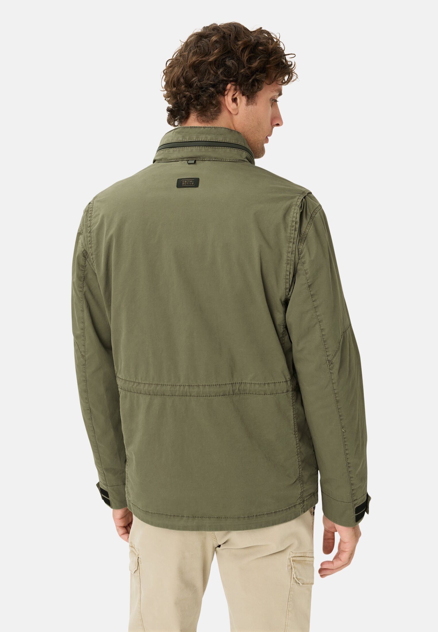 camel active Kurzjacke Blouson mit rollbarer Kapuze Langarm günstig online kaufen