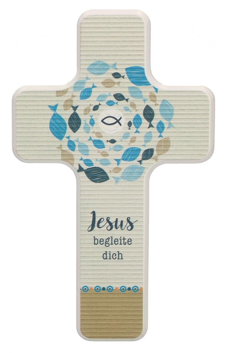 Grußkarte Kinderholzkreuz - Jesus begleite dich Kinderholzkreuz