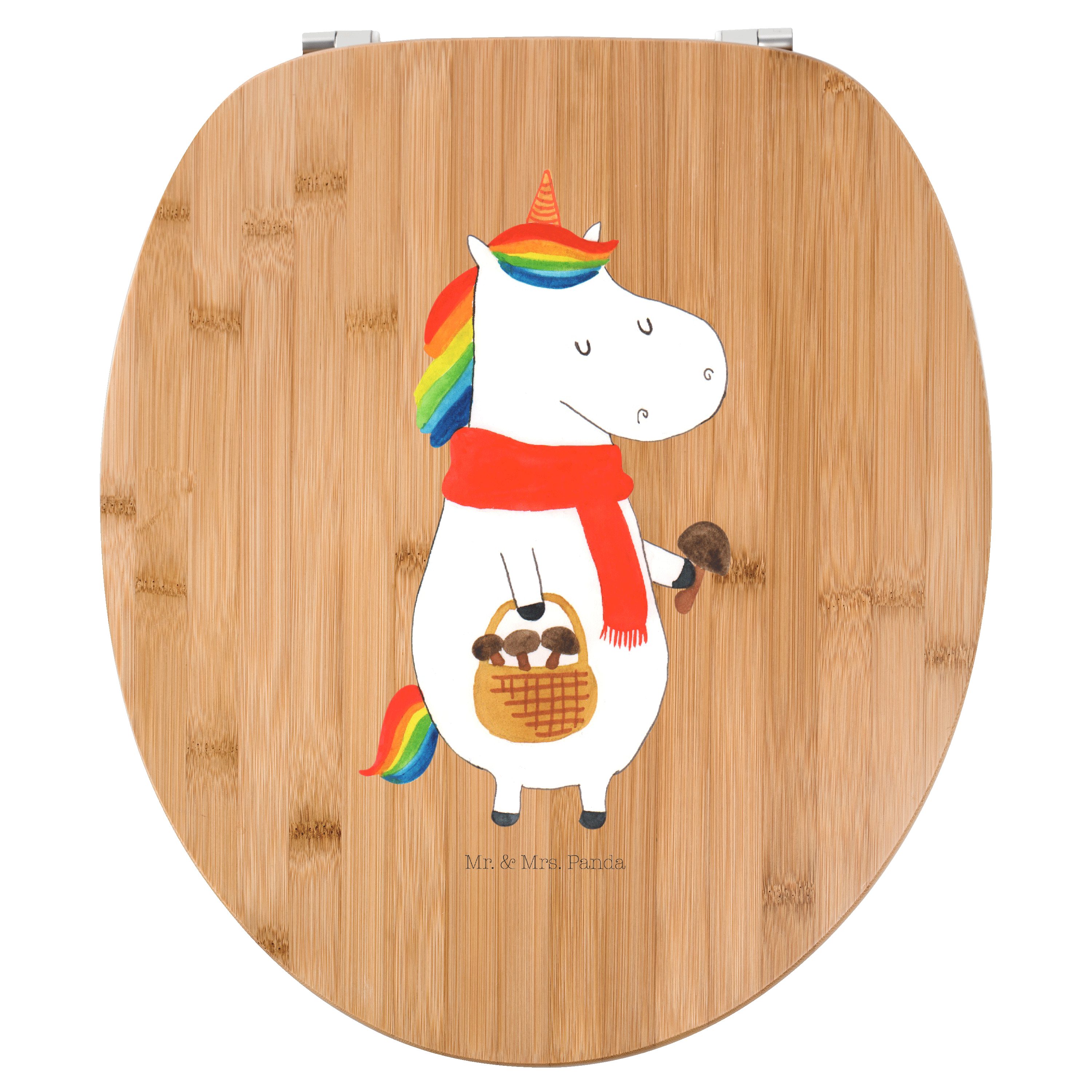 WC-Sitz Einhorn Pilz - Transparent - Geschenk, Toilette, Unicorn, Spruch, WC-