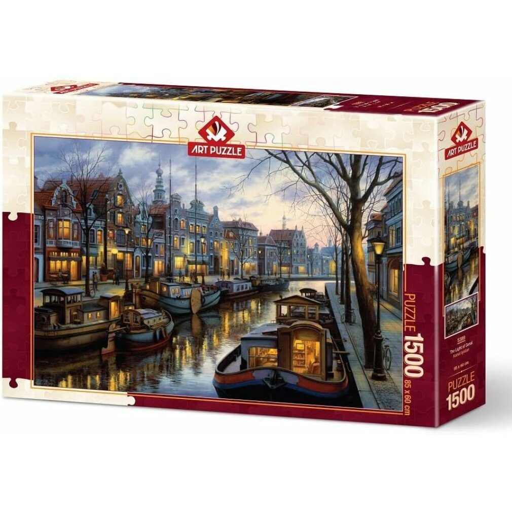 ART PUZZLE Puzzle Puzzle Channel Lights 1500 Teile, Puzzleteile