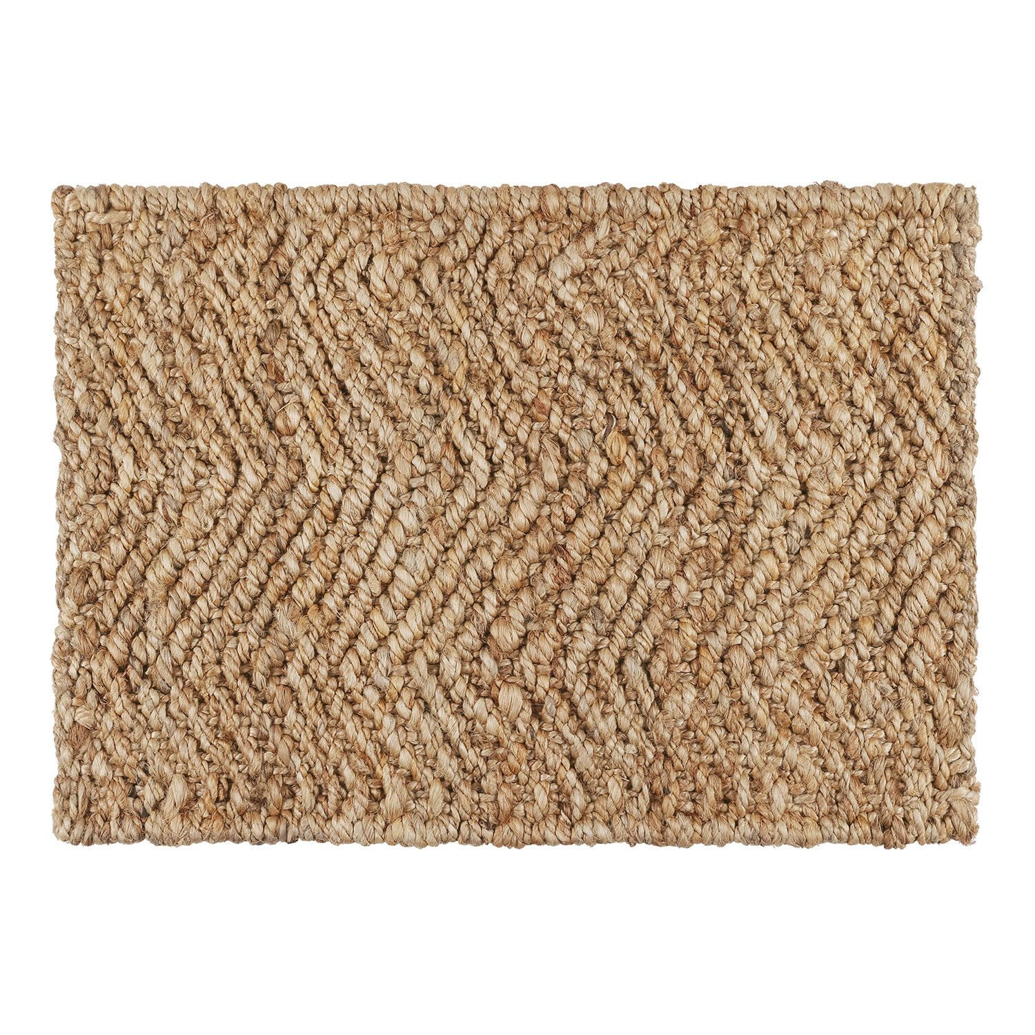 Mirabeau Badematte Badematte Daoukro braun, Höhe 70.0 mm, 100% Jute, Unterseite: Latex