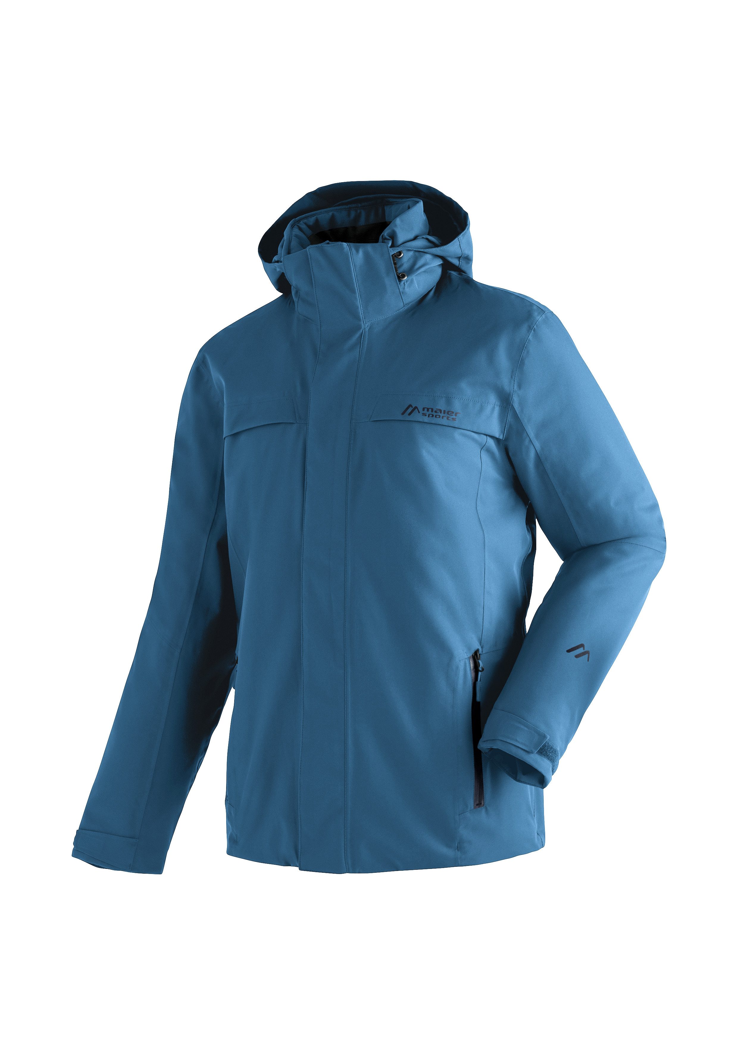 atmungsaktiv mittelblau und Wintertauglich, wasserdicht Maier M Sports Peyor Funktionsjacke