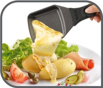 Tefal Raclette PR457B Pierrade, 10 Raclettepfännchen, 1350 W, Grill-Platte aus Stein, inkl. Schaber, Pfännchen spülmaschinengeeignet