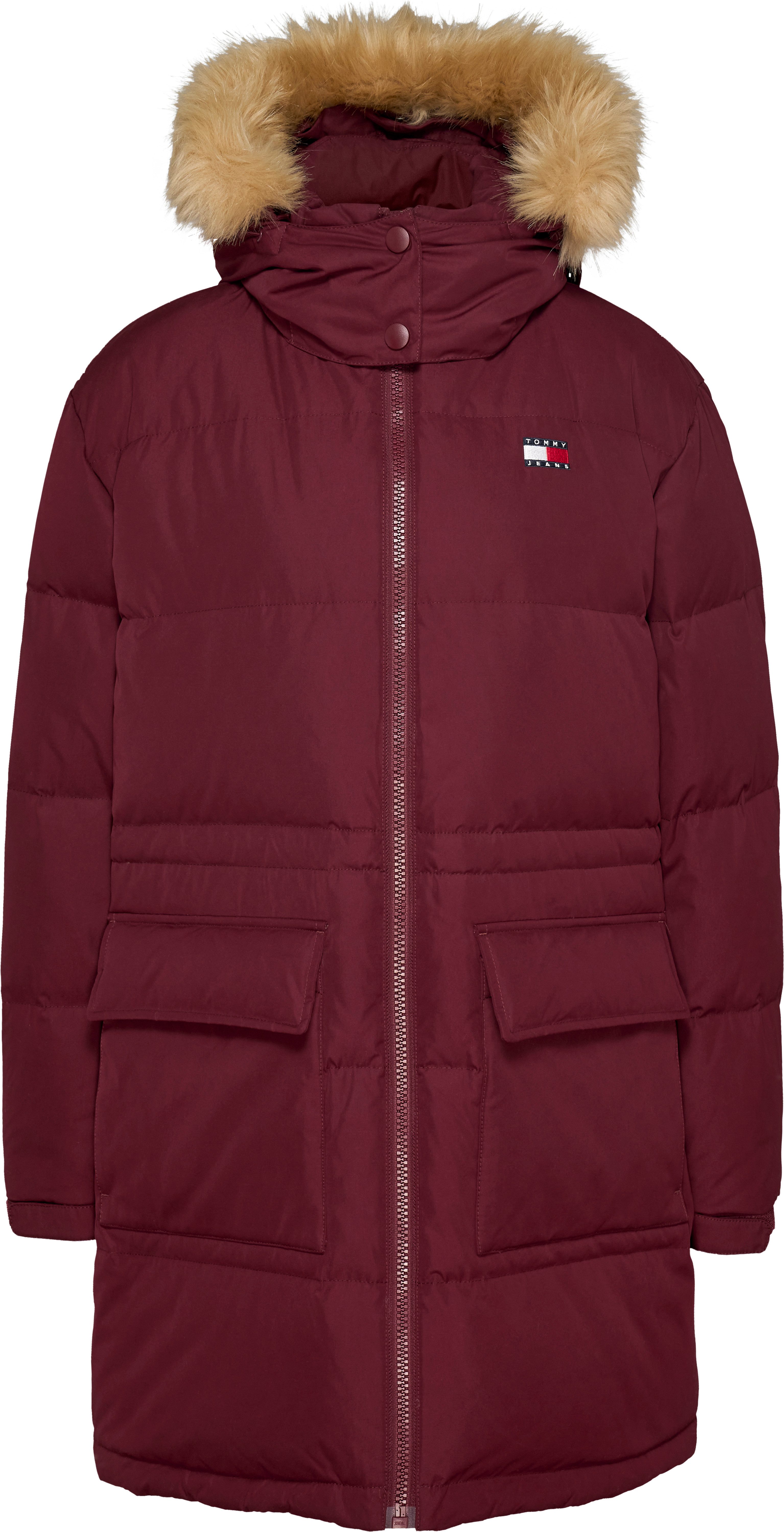 Tommy Jeans Steppjacke TJW MIDI ALASKA FAUX FUR mit Fellimitat