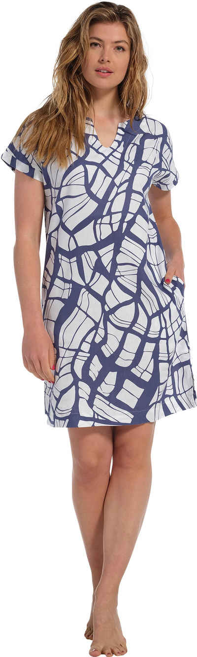 Pastunette Strandkleid Damen Sommer Kleid (1-tlg) Leinenmischung