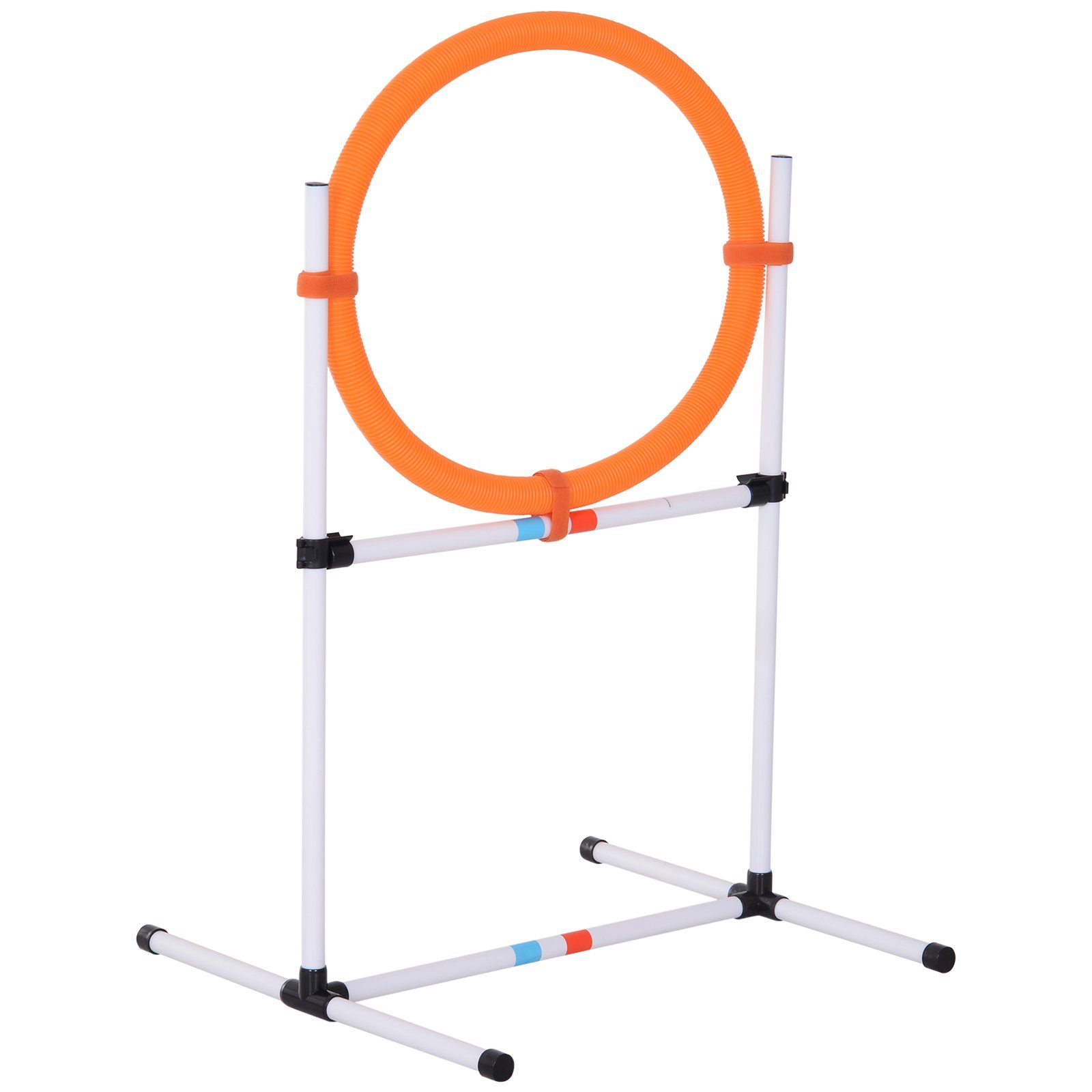 PawHut Agility-Hürde Hundetrainingsset mit Springring, PE-Kunststoff günstig online kaufen