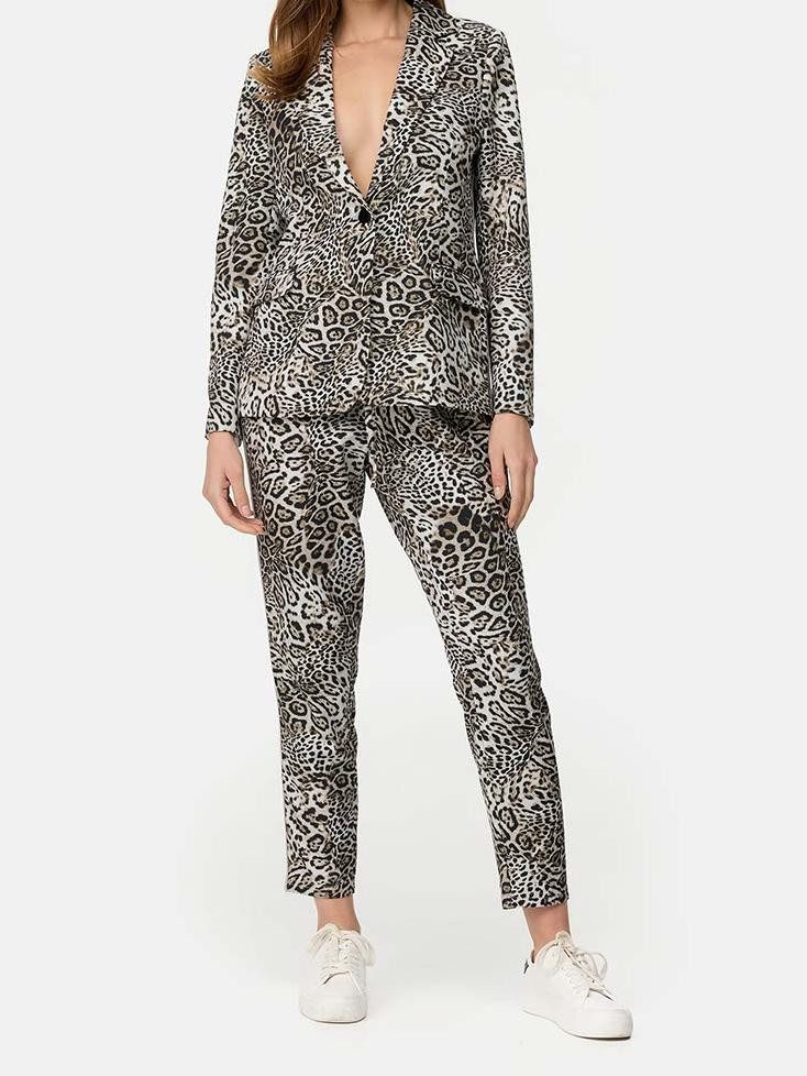 Blusenblazer Blazer CATNOIR leopard