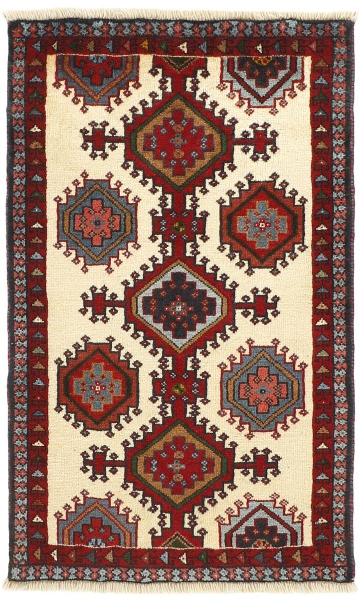 Orientteppich Yalameh 60x98 Handgeknüpfter Orientteppich / Perserteppich, Nain Trading, rechteckig, Höhe: 12 mm