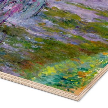 Posterlounge Holzbild Claude Monet, Seerosen III, Wohnzimmer Malerei