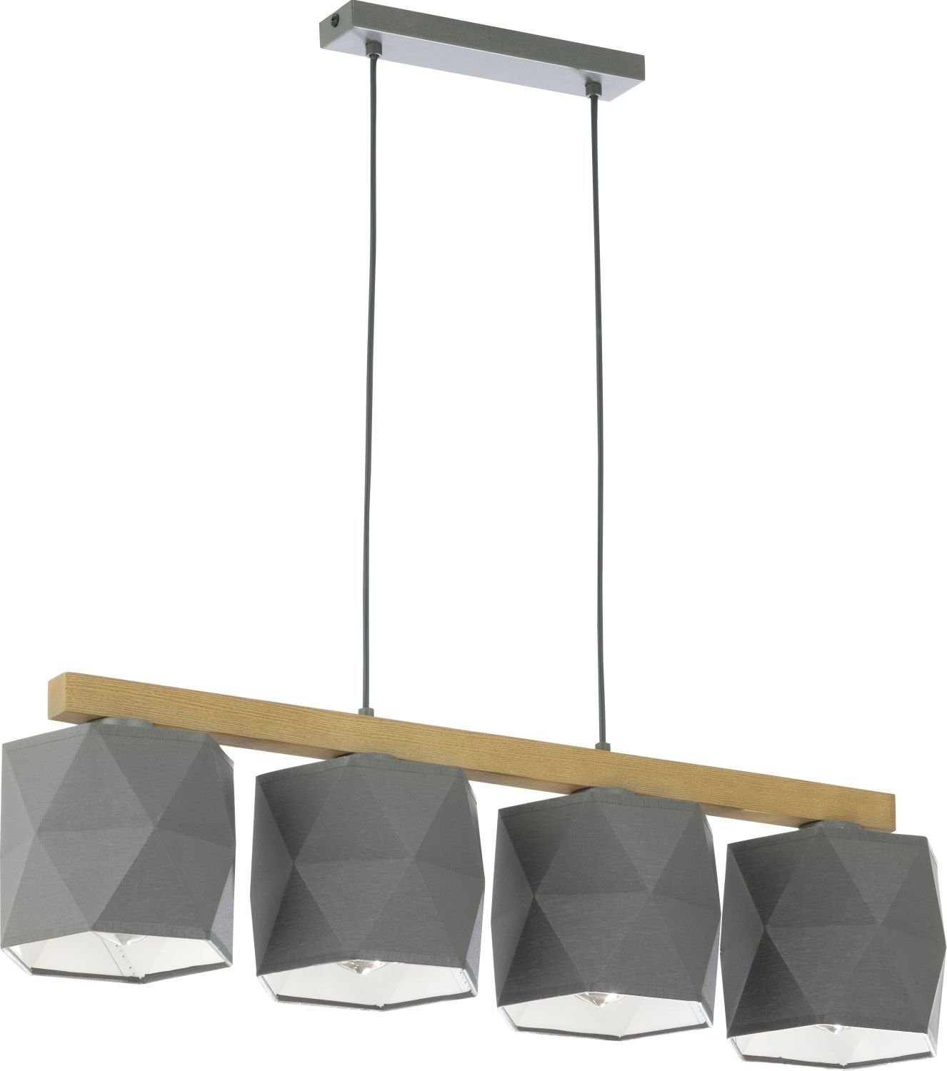 Licht-Erlebnisse Pendelleuchte »BIAARO«, Pendelleuchte Esstisch Graphit  Holz lang modern Wohnzimmer Lampe online kaufen | OTTO