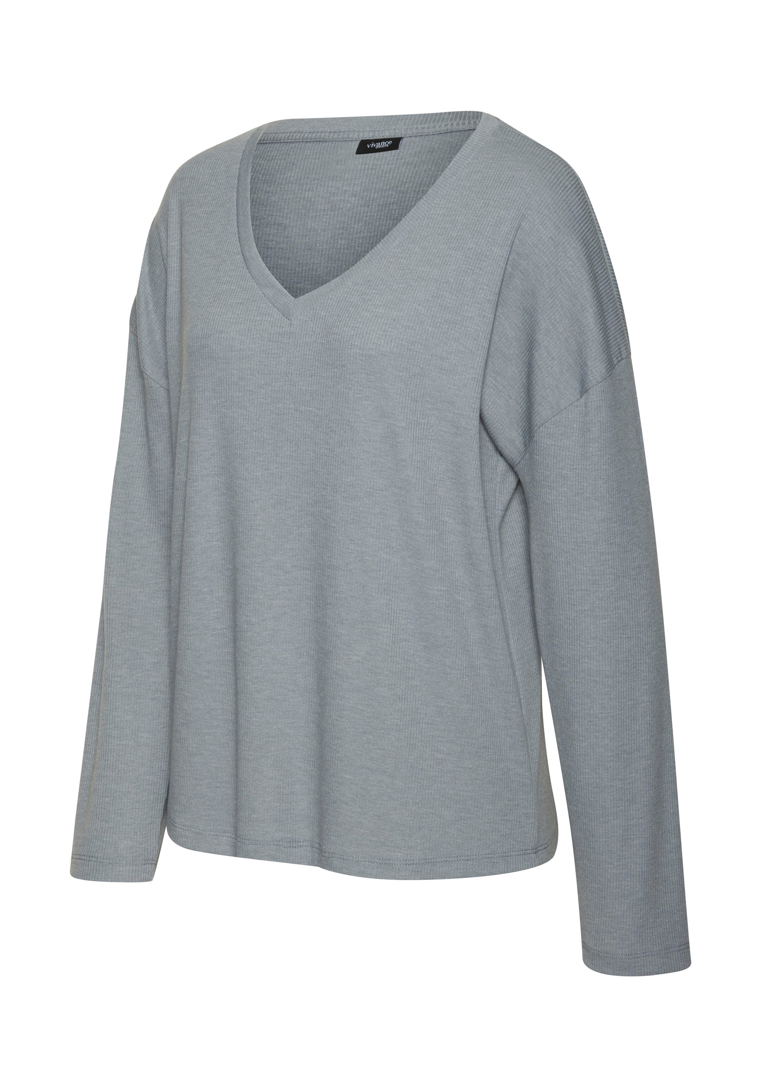 Vivance Dreams Langarmshirt in weicher Rippqualität