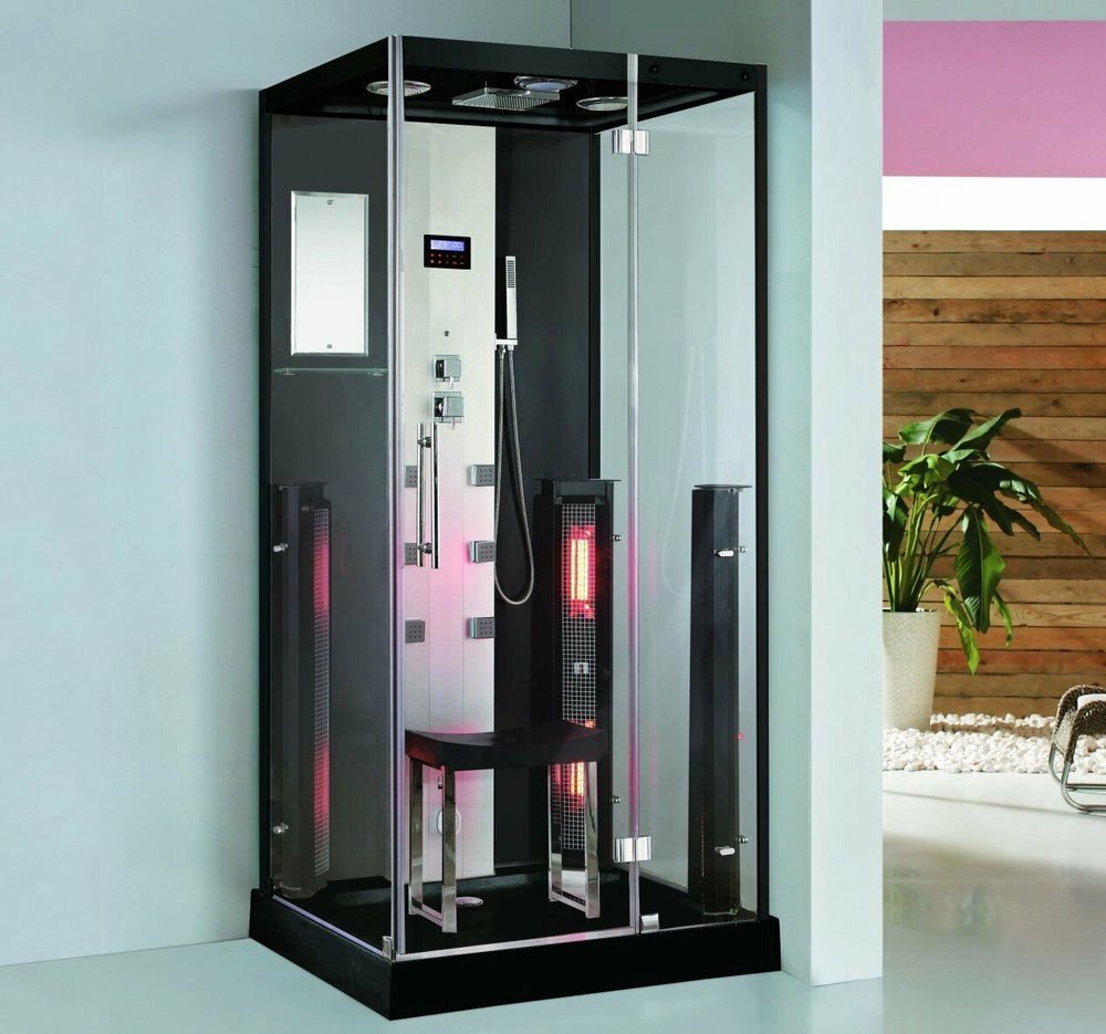 Thumbnail - DEKO VERTRIEB BAYERN Dampfdusche Luxus LED Dampfdusche +Infrarotsauna Kombi Infrarot Sauna-Wärmekabine